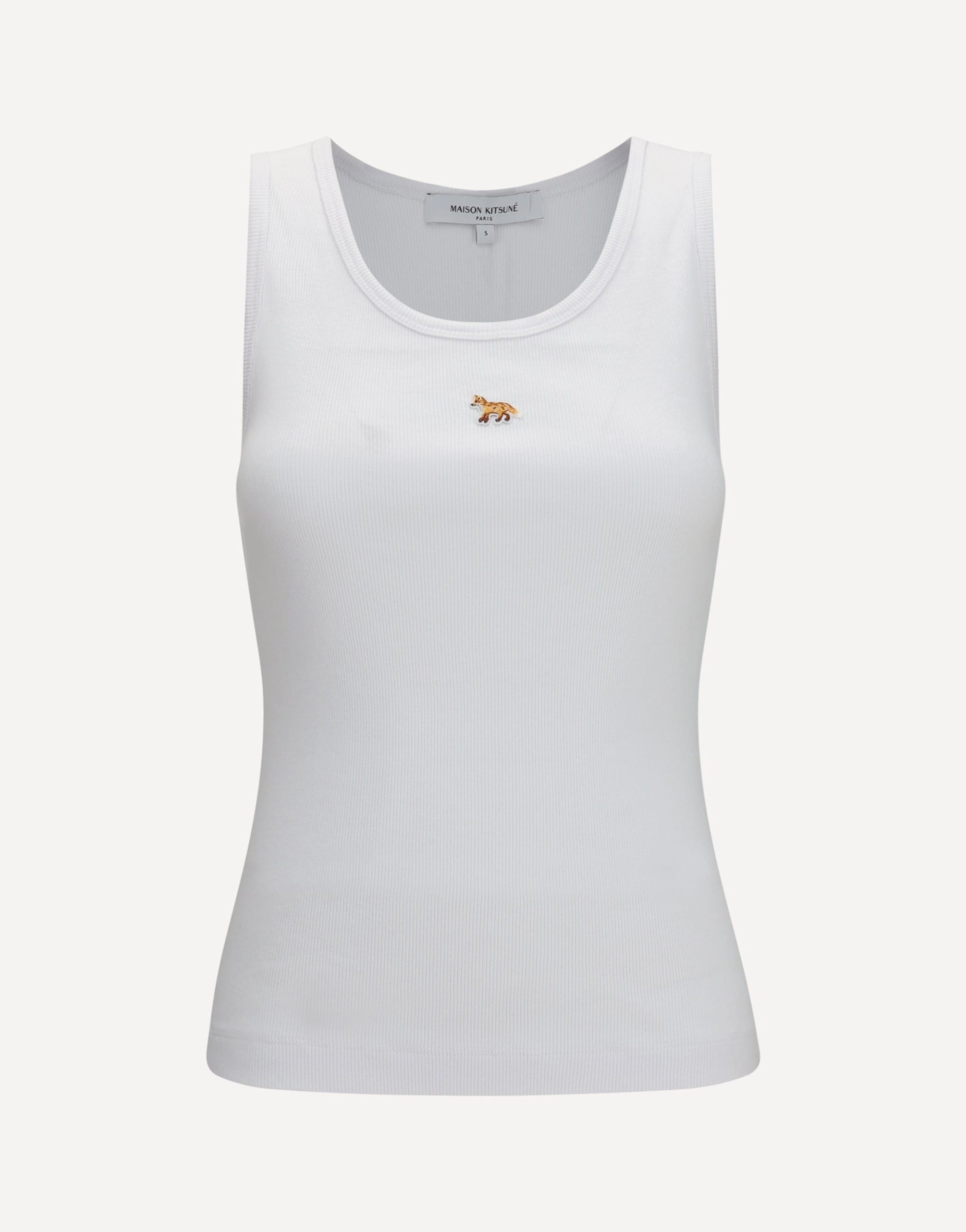 Maison Kitsuné Baby Fox Ribbed Cotton Tank Top | Sendegaro AU