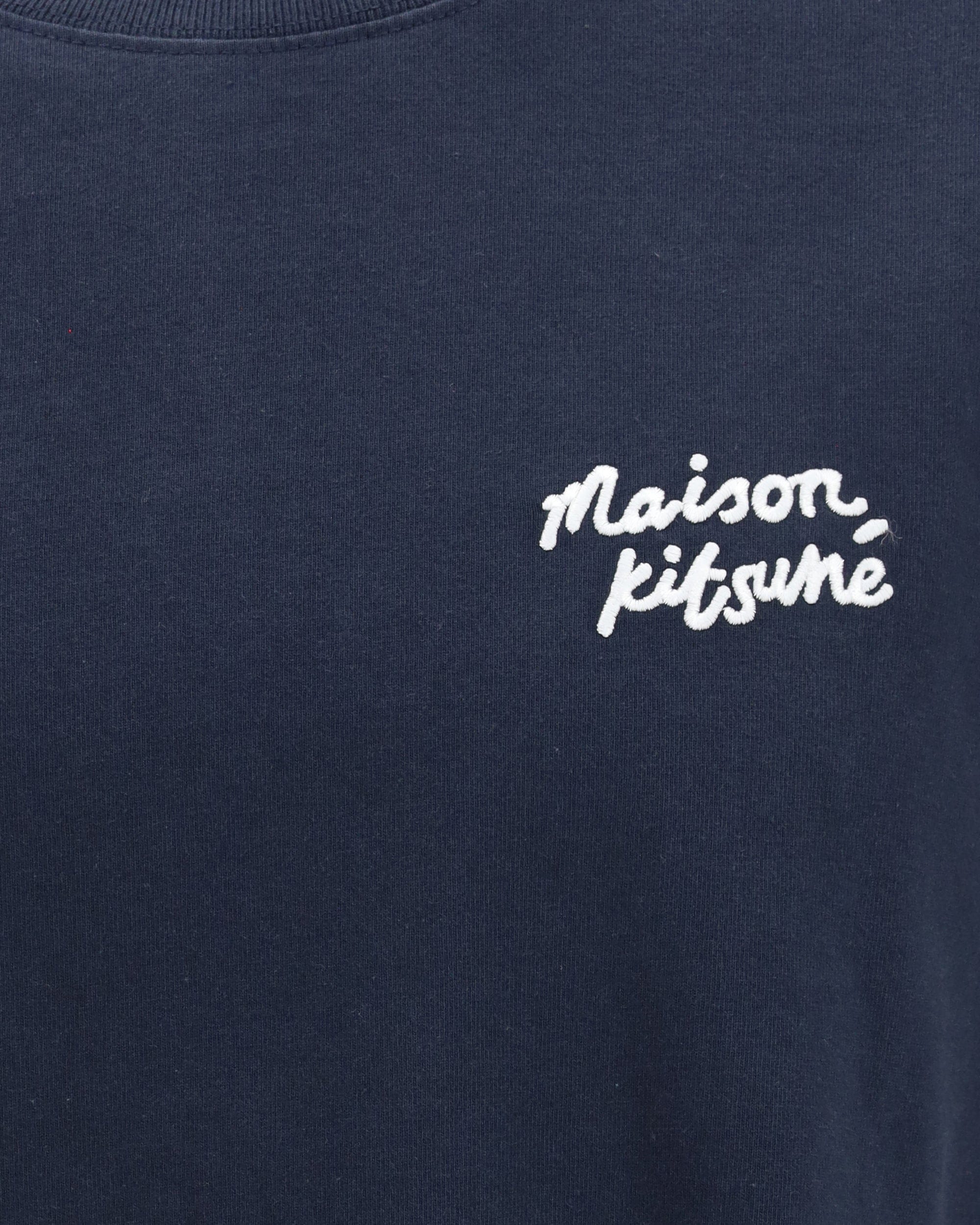 Maison Kitsuné Handwriting Comfort T-Shirt In Cotton Jersey