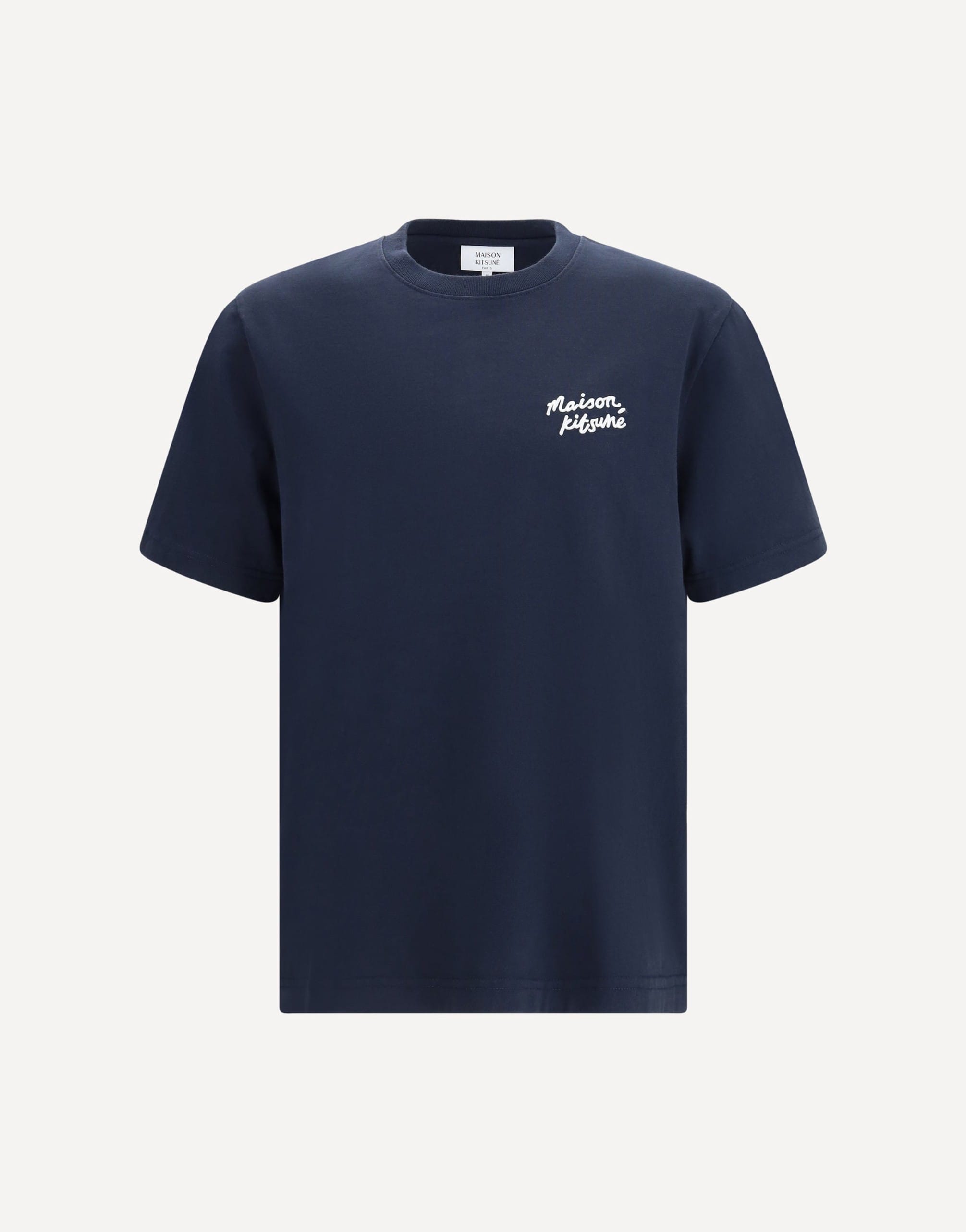 Maison Kitsuné Handwriting Comfort T-Shirt In Cotton Jersey