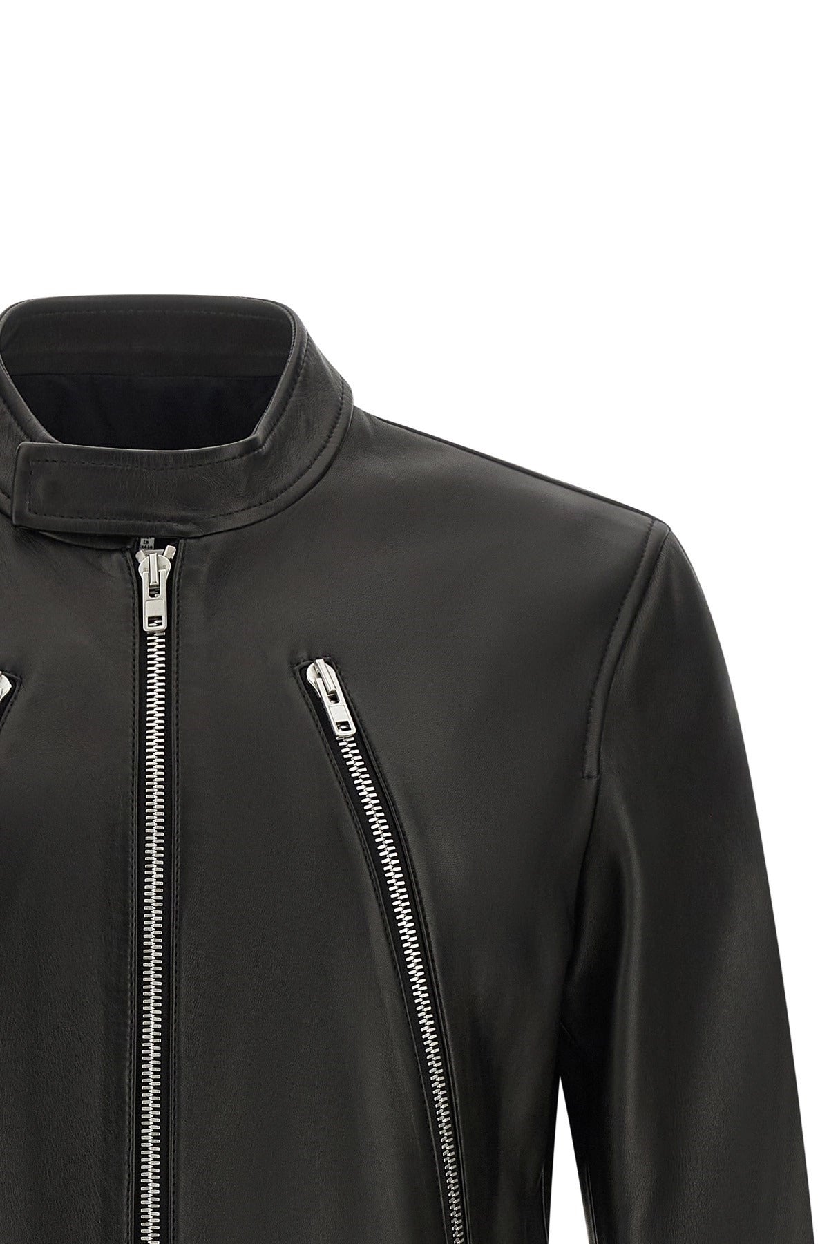جاكيت جلدي 5-Zip من Maison Margiela