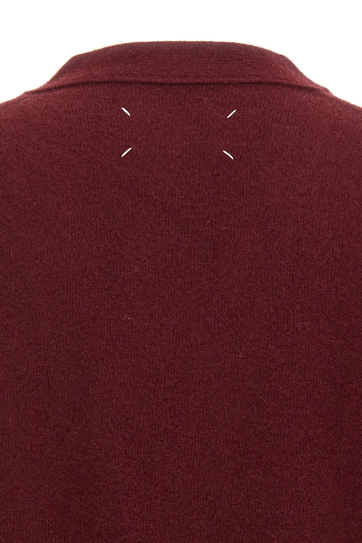 Maison Margiela ボルドーウールカーディガン | Sendegaro JP