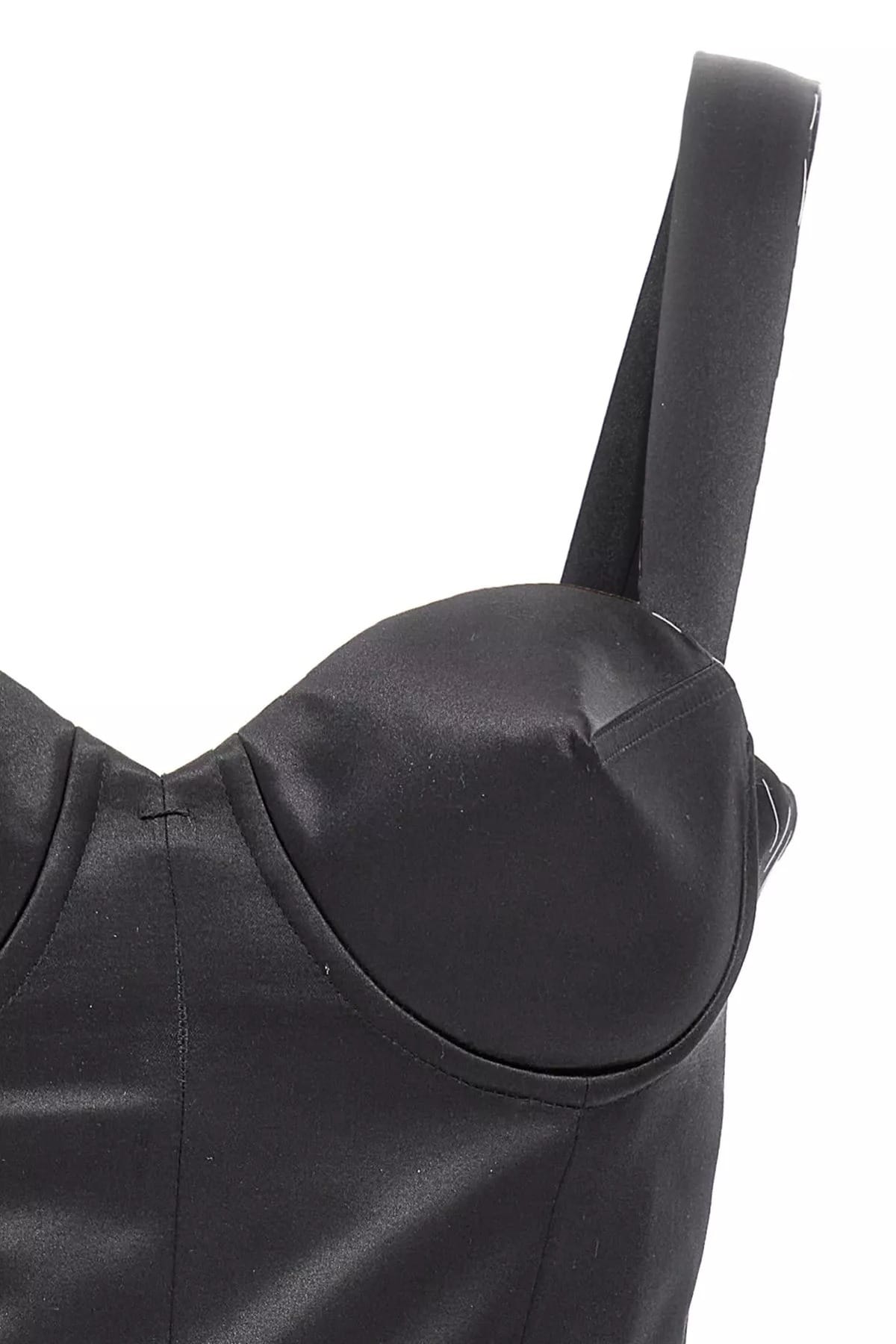 Maison Margiela Maison Margiela Contrast Stitching Corset Dress