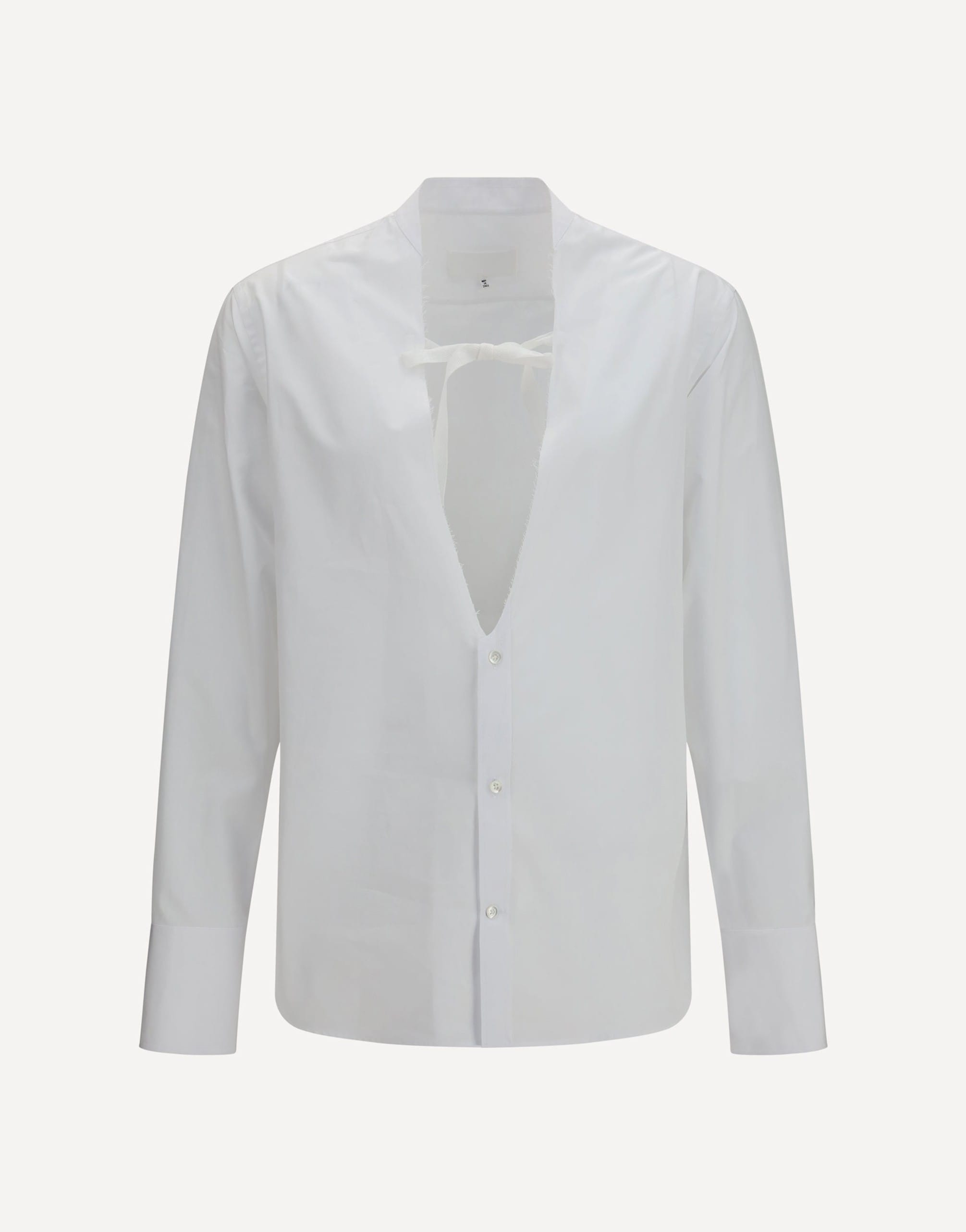 Maison Margiela Cotton Shirt With Bow
