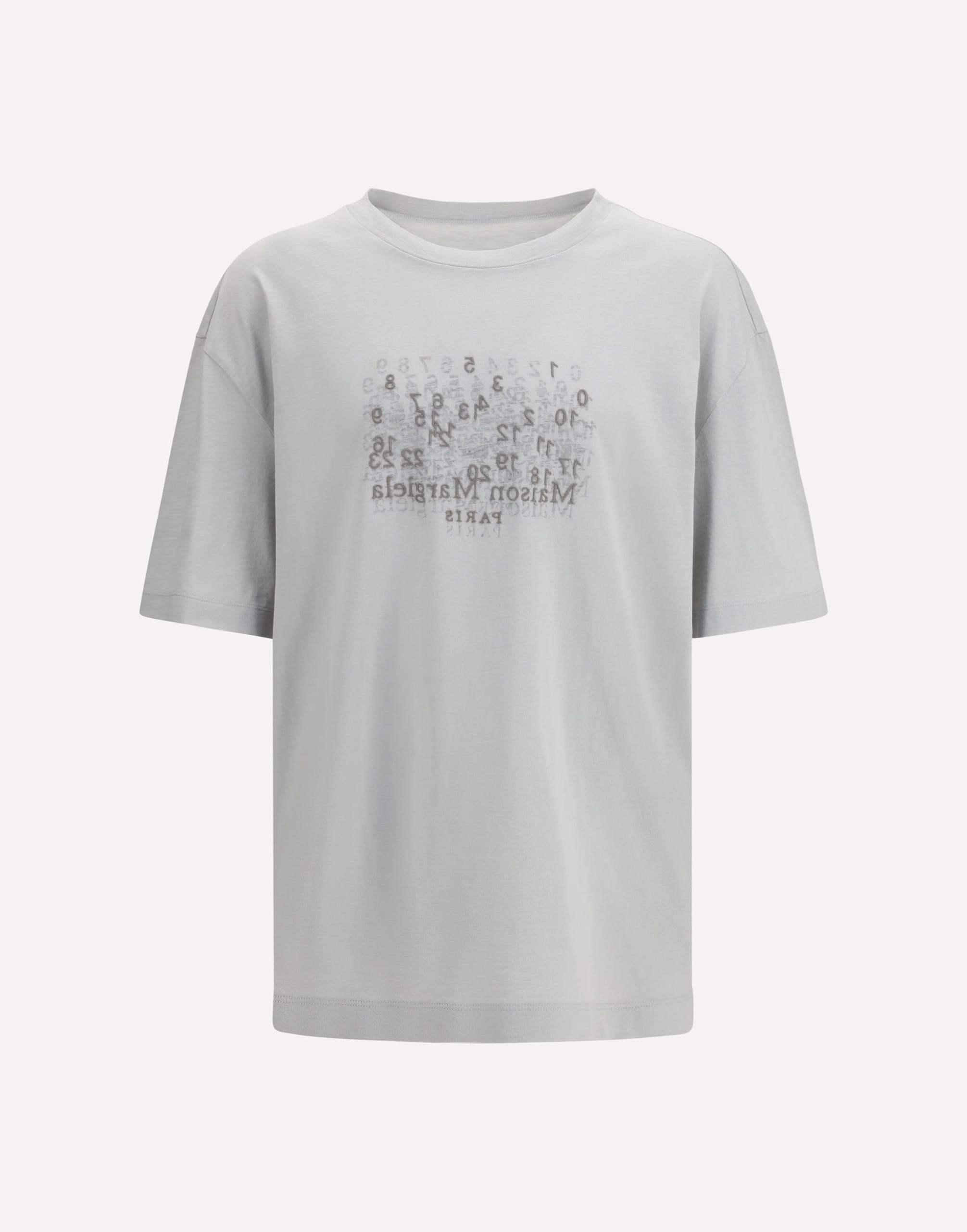 Maison Margiela Cotton T-Shirt With Tone-On-Tone Lettering Print