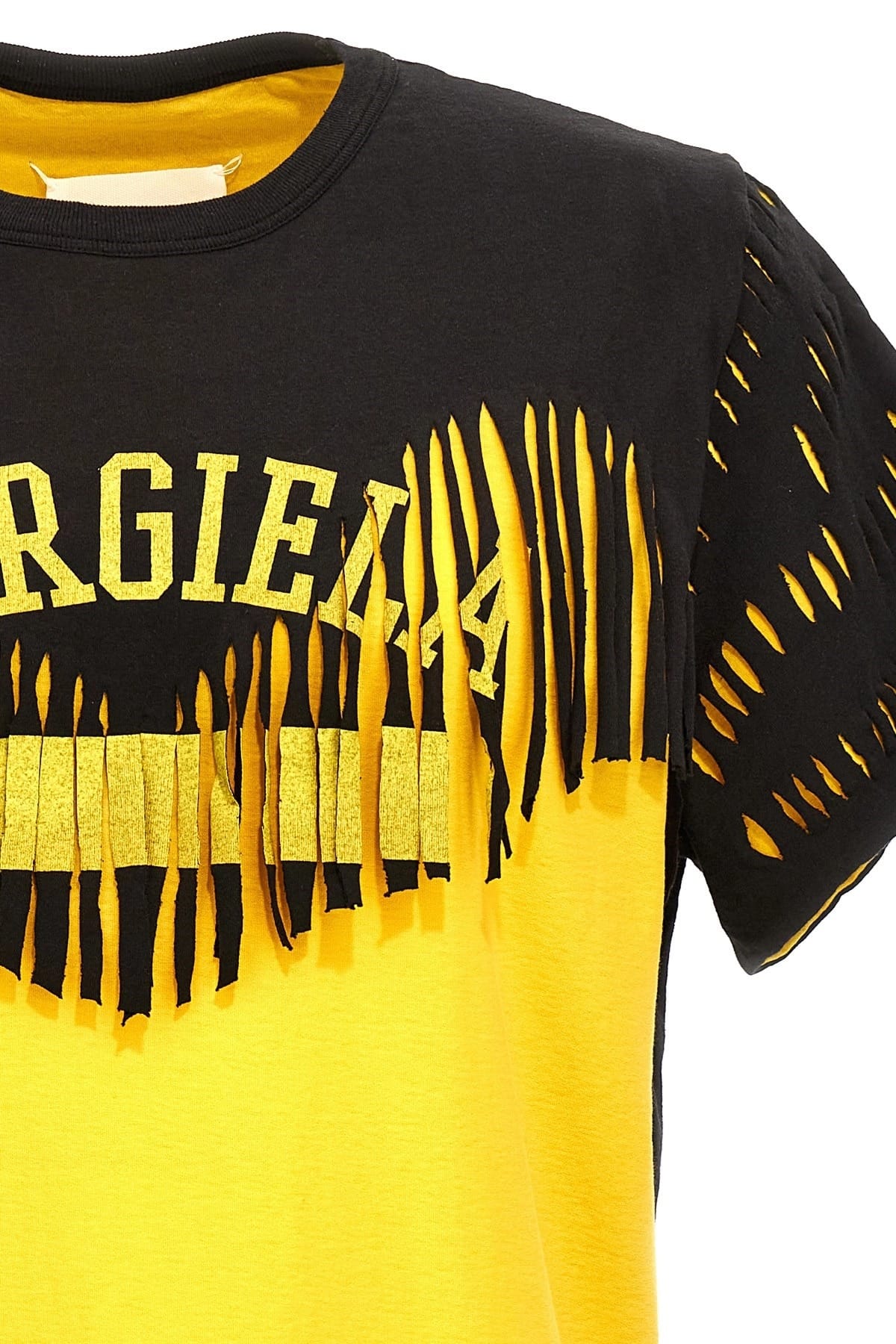 Maison Margiela Maison Margiela Double Layer Fringed T-Shirt