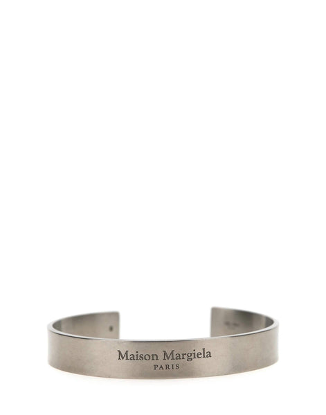 アクセサリー MAISON MARGIELA Bangle logo silver925 3 Maison Margiela Engraved Logo Bracelet | Sendegaro FR