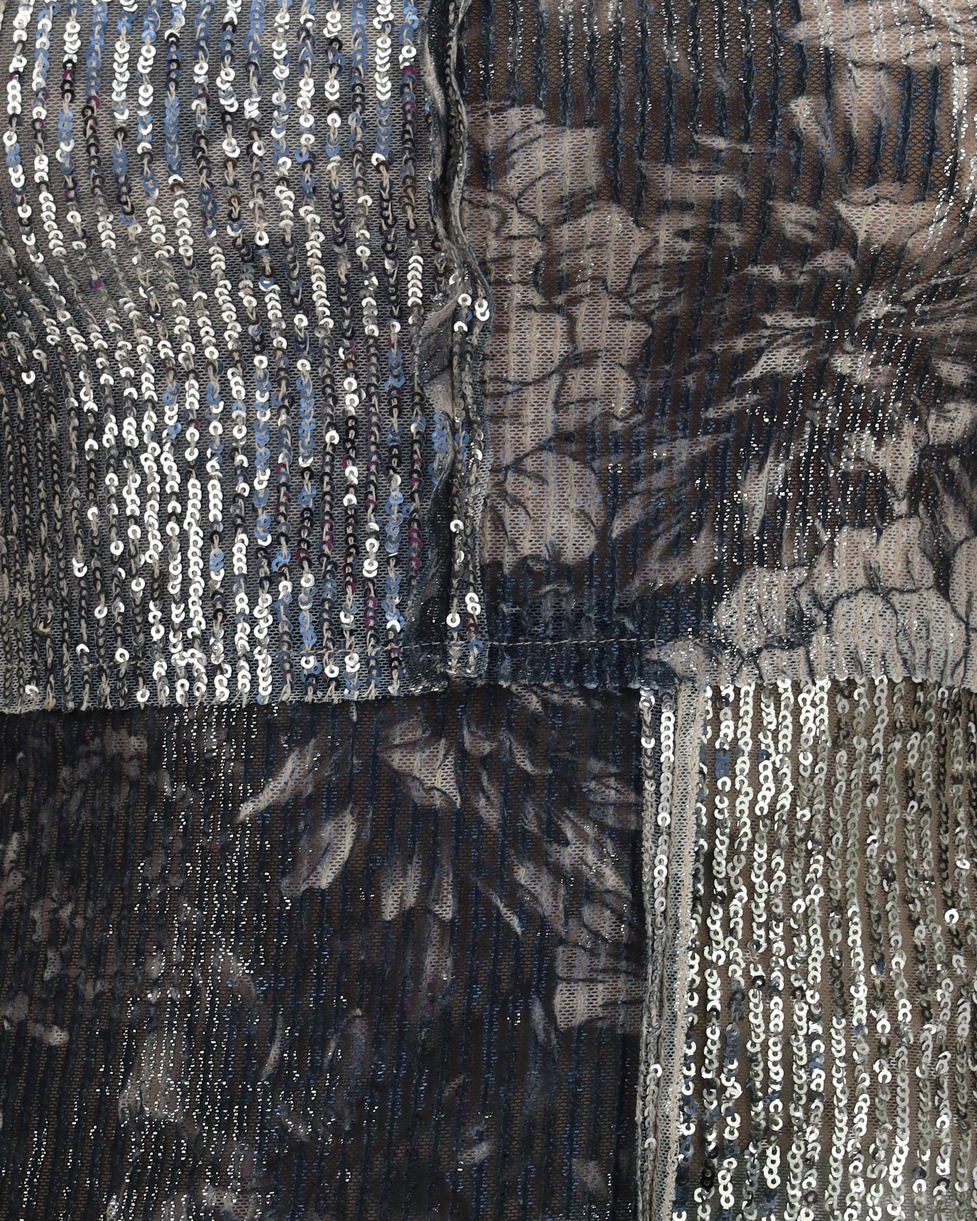 Maison Margiela Floral Sequin Sleeveless Top