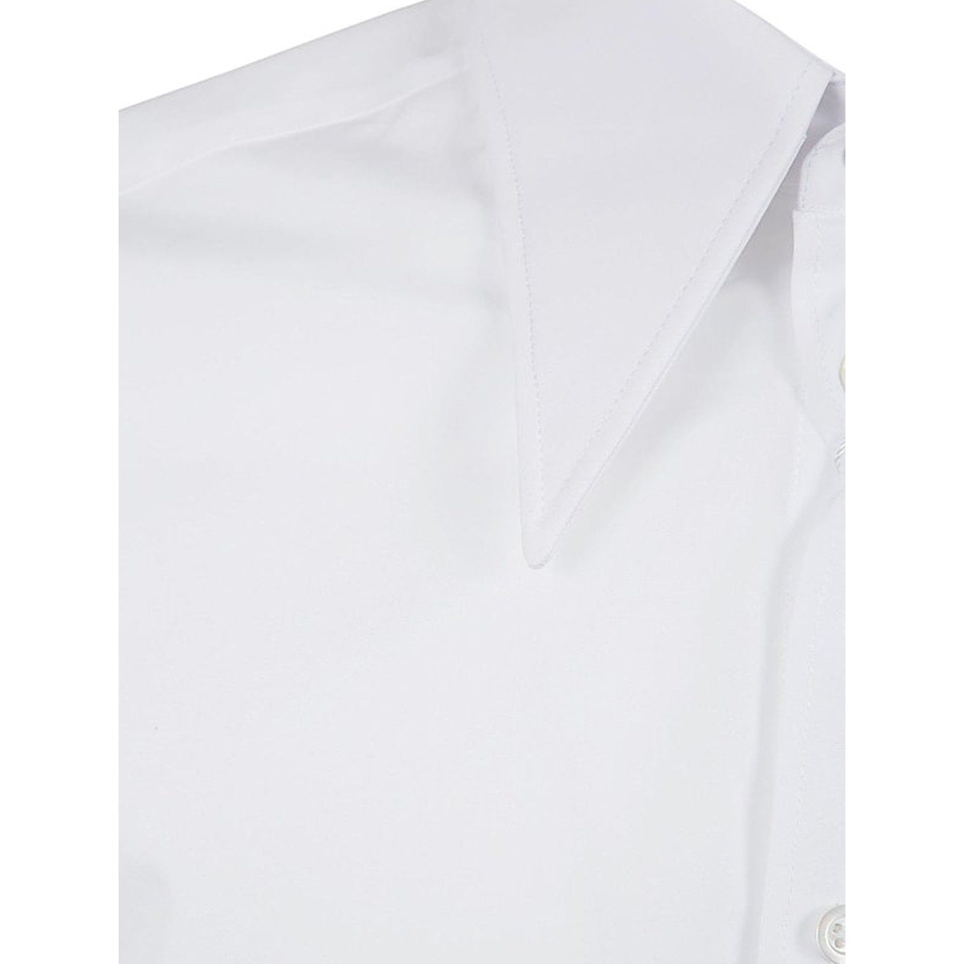 Maison Margiela Four-Stitch Logo Cotton Poplin Shirt