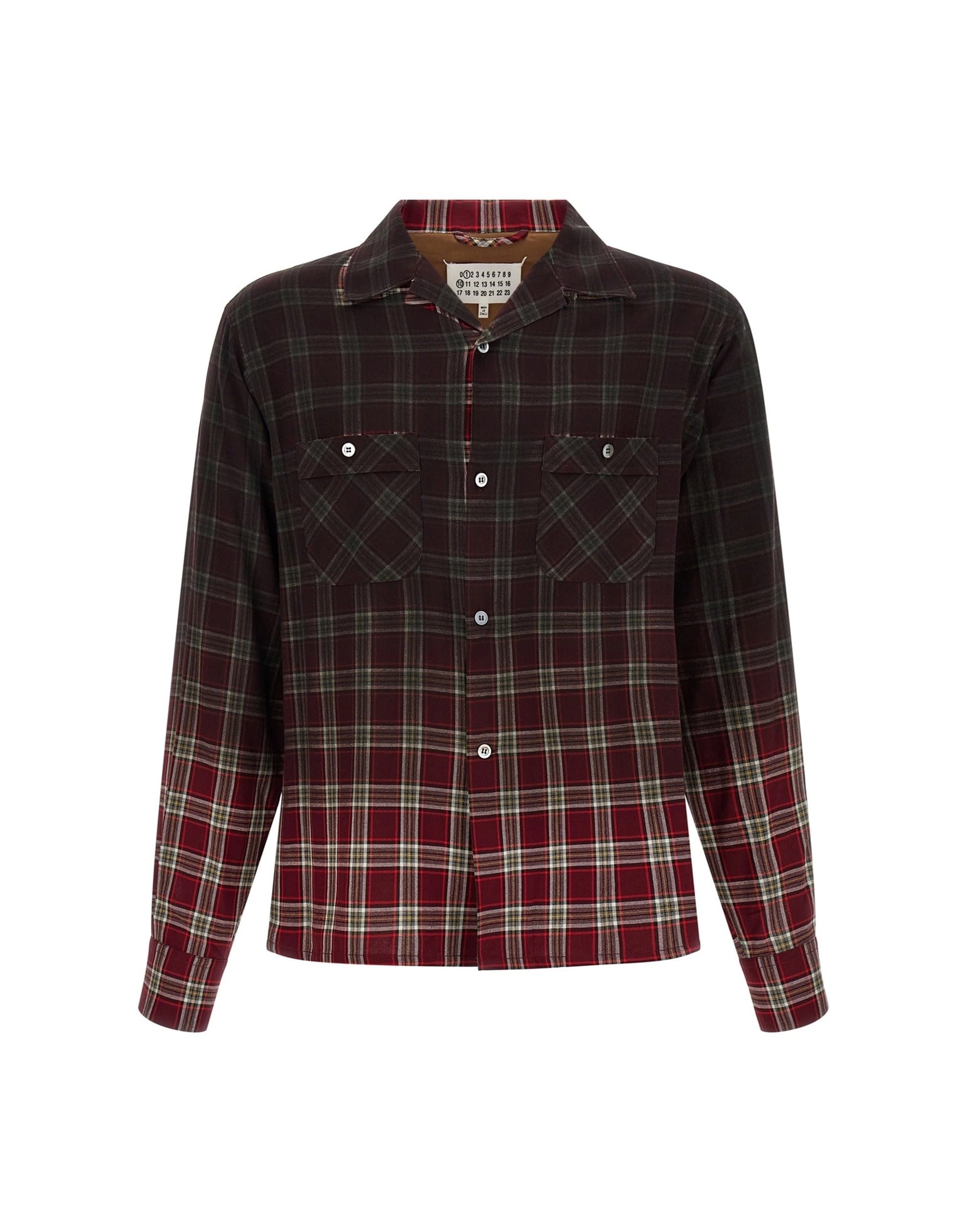 Maison Margiela Maison Margiela Gradient Effect Check Shirt