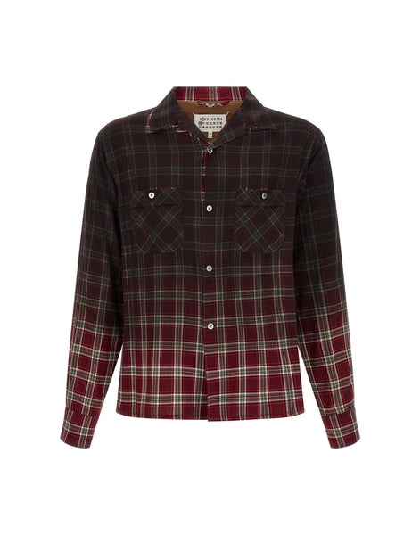 シャツ Maison Martin Margiela checked shirt Maison Margiela Gradient Effect Check Shirt | Sendegaro