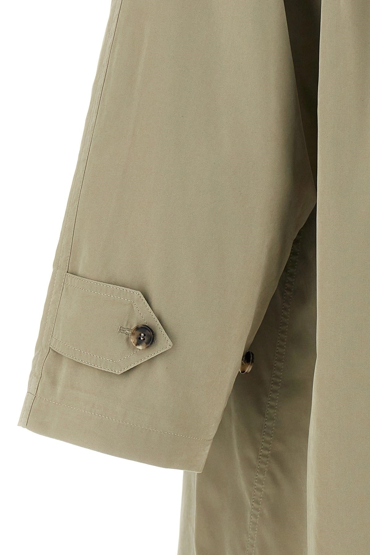 Maison Margiela Green Single-Breasted Trench Coat