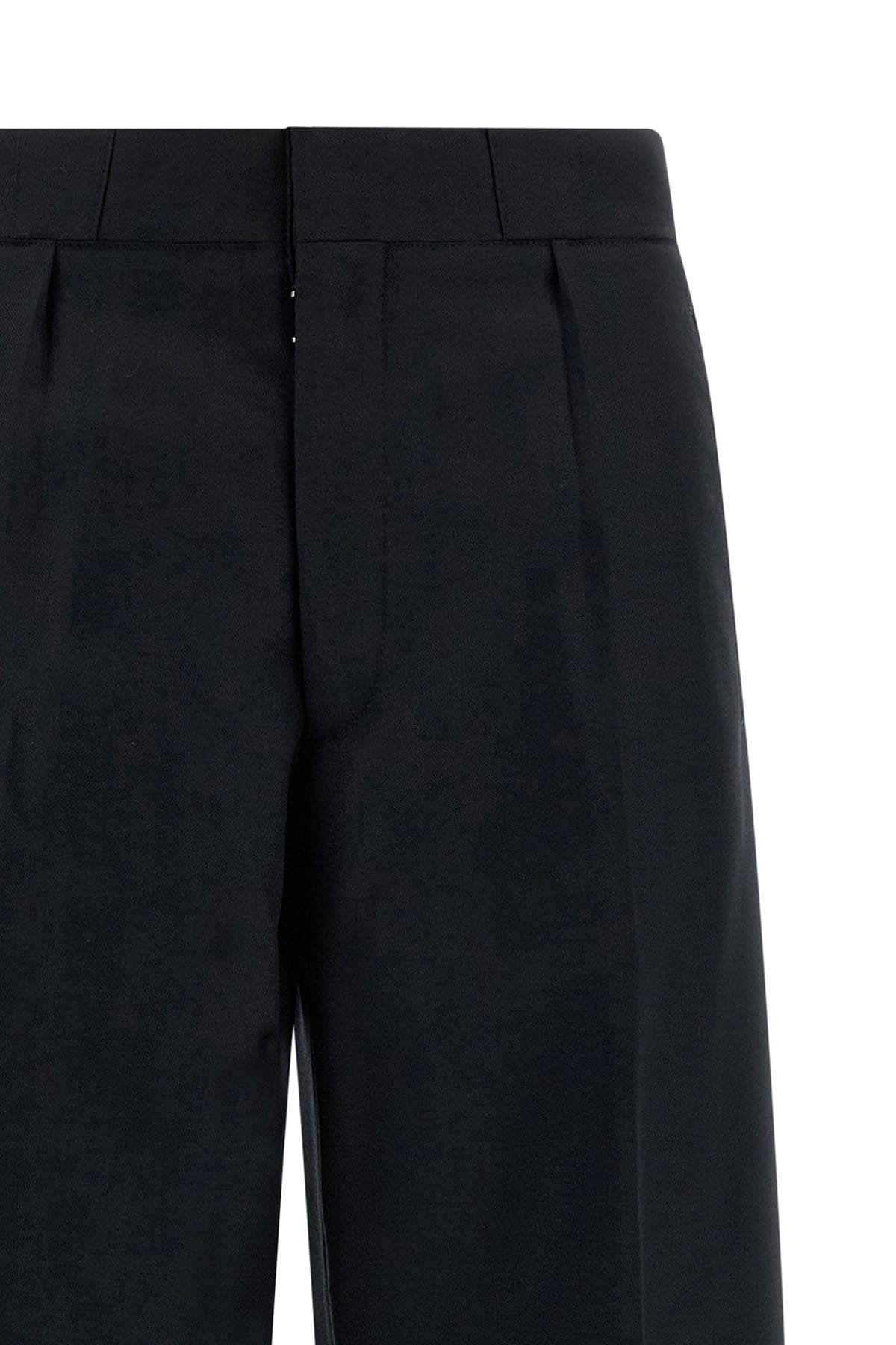 Maison Margiela Maison Margiela Herringbone Wide-Leg Trousers