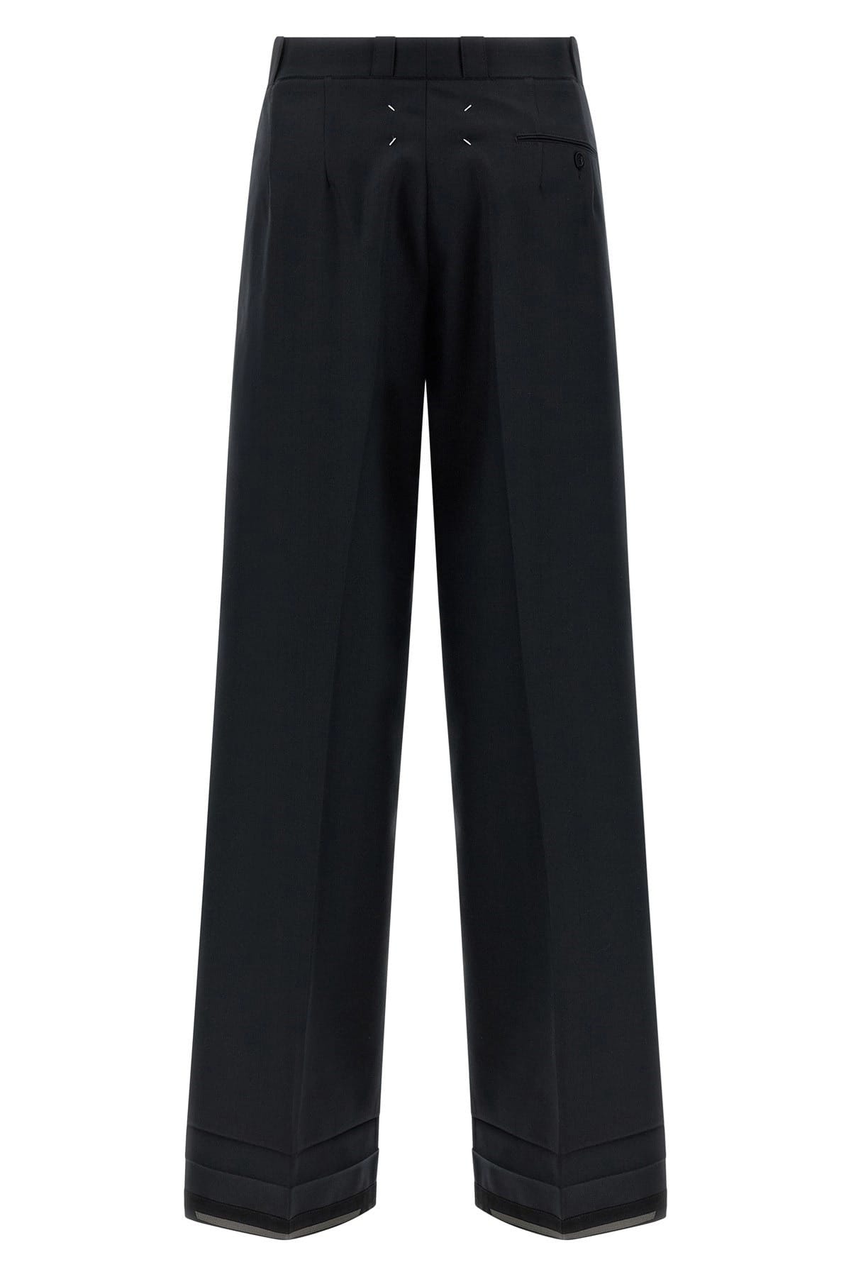 Maison Margiela Maison Margiela Herringbone Wide-Leg Trousers