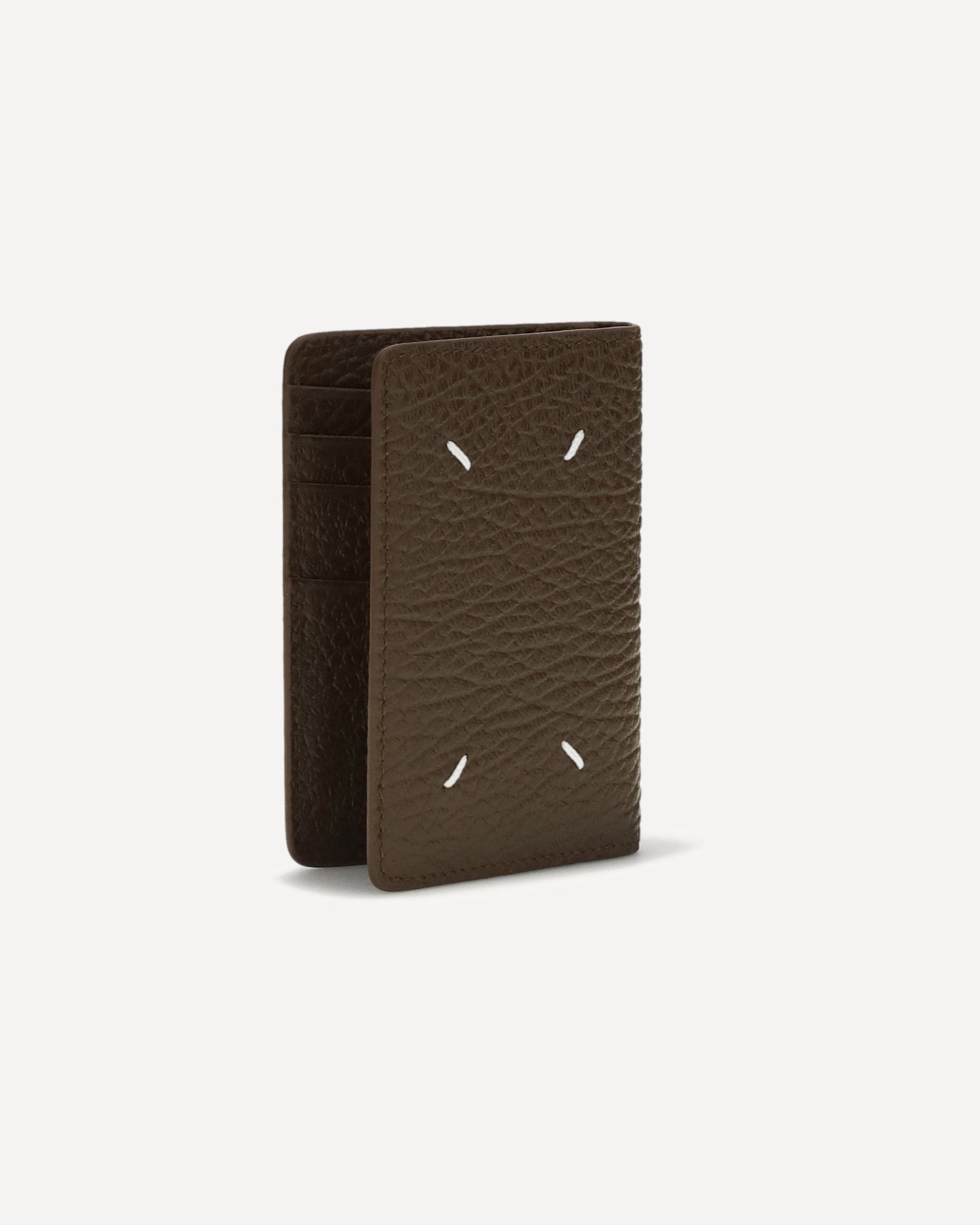 Maison Margiela Porta-cartões dobrável de couro | Sendegaro BR