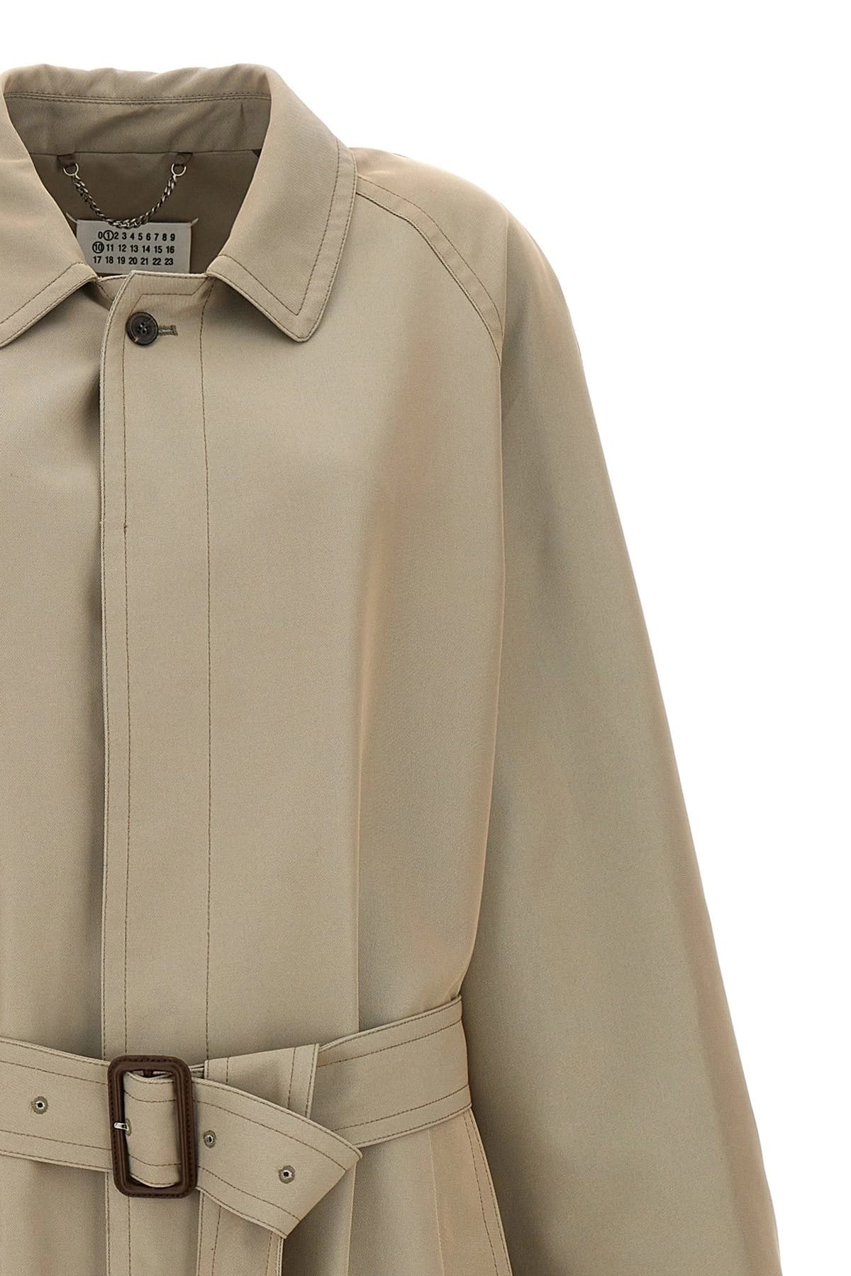 Maison Margiela Maison Margiela Long Single-Breasted Trench Coat