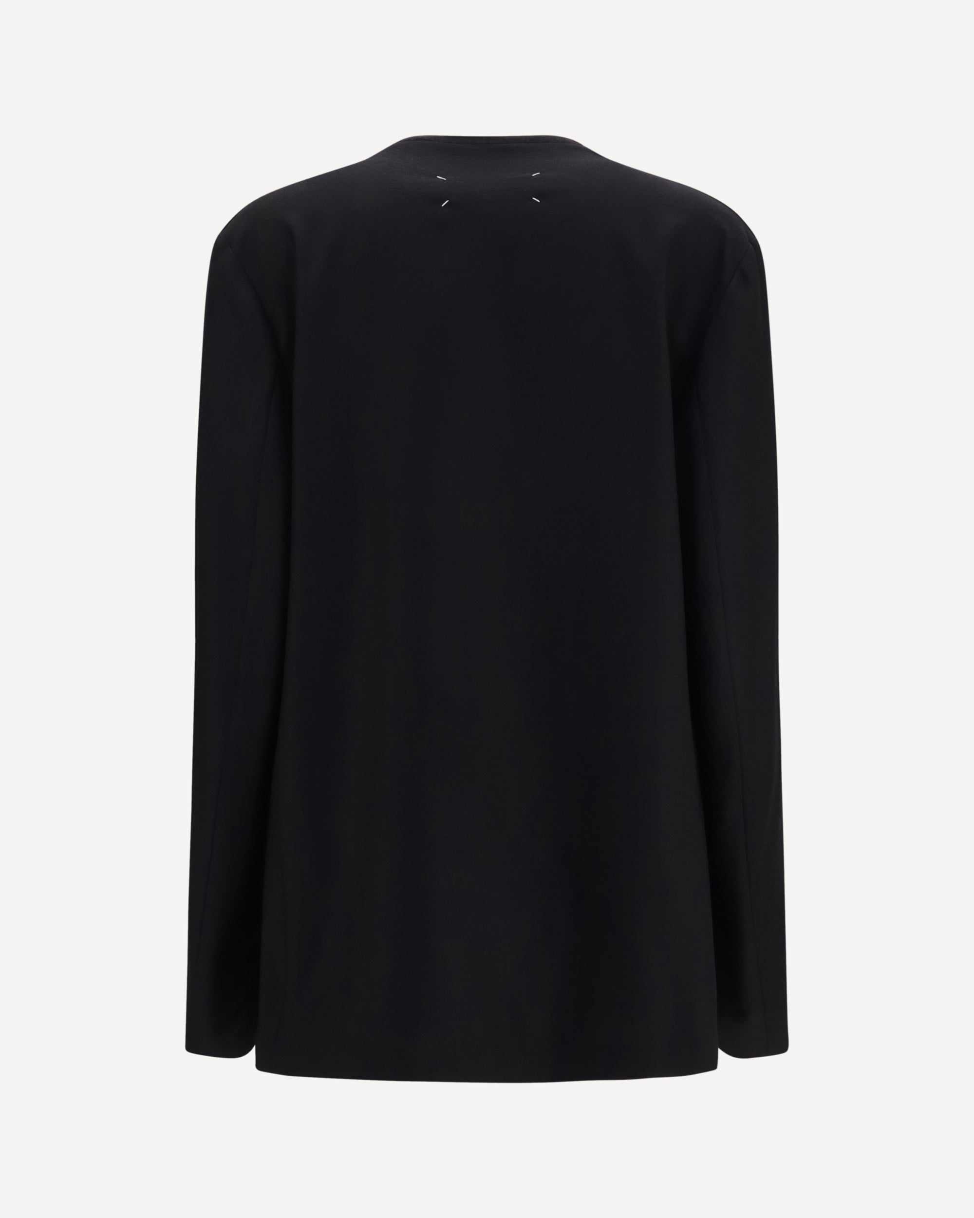 Maison Margiela giacca minimal in lana vergine