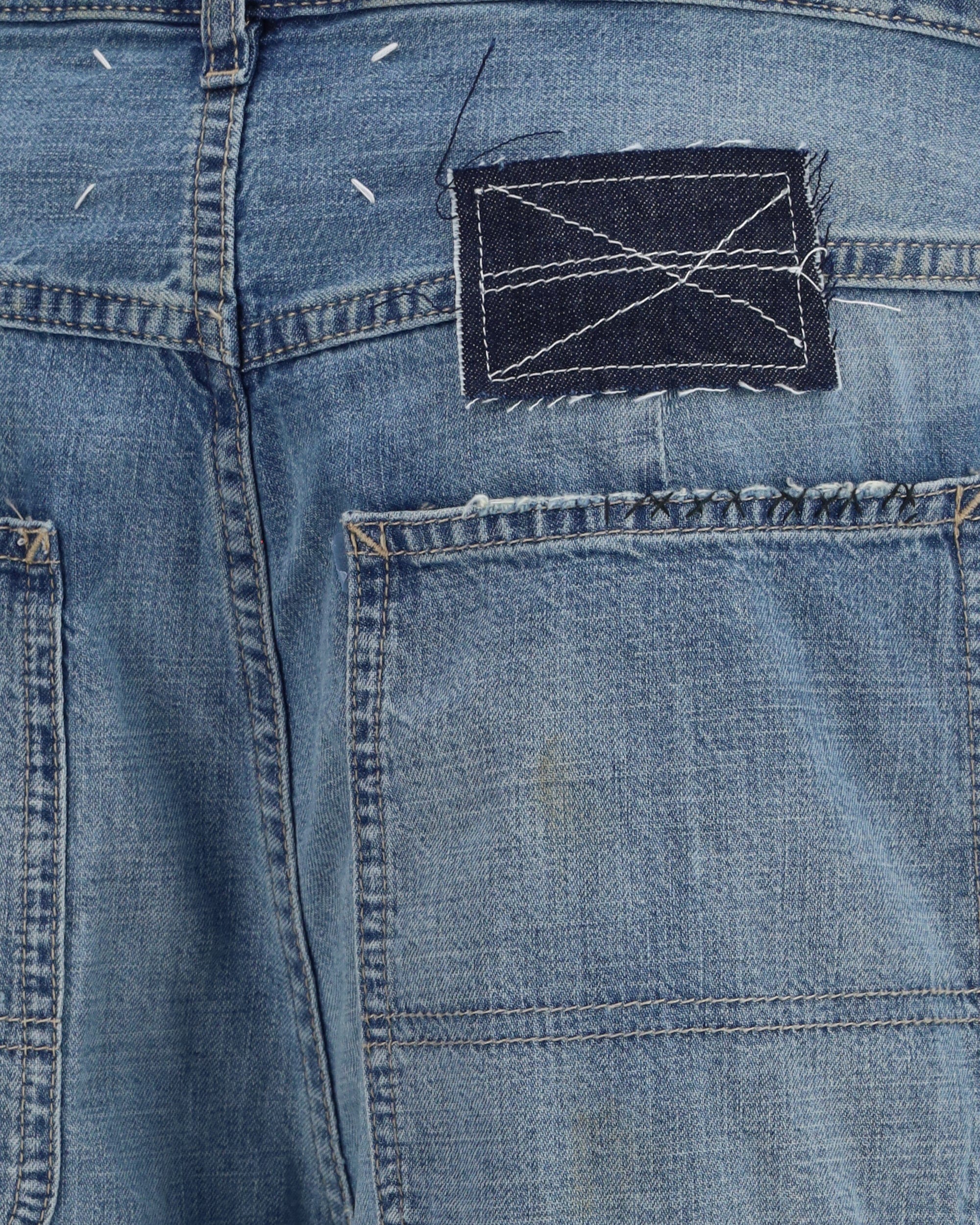 Maison Margiela パッチワークディテール ワイドレッグジーンズ