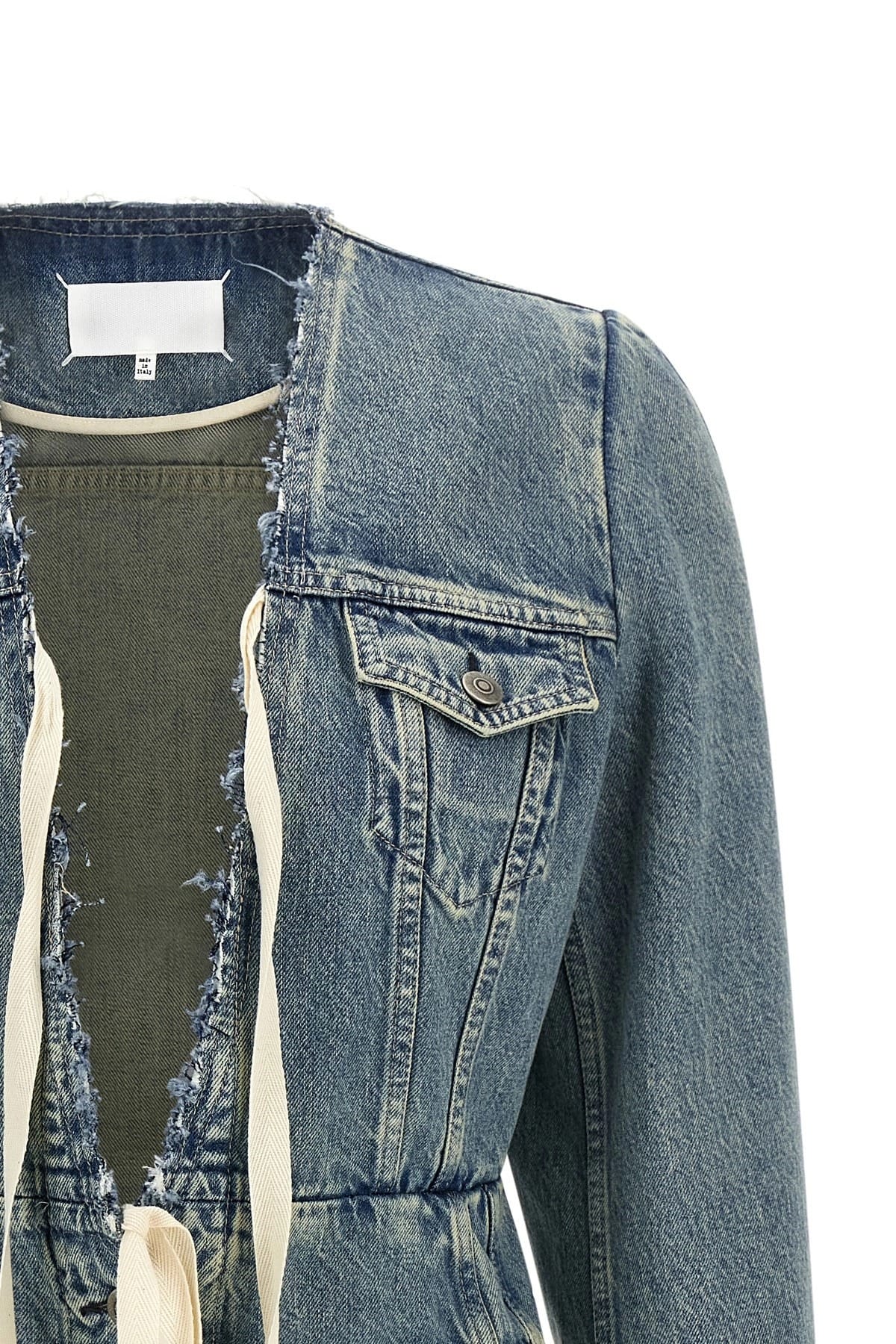 Maison Margiela Maison Margiela Raw Cut Hem Denim Jacket