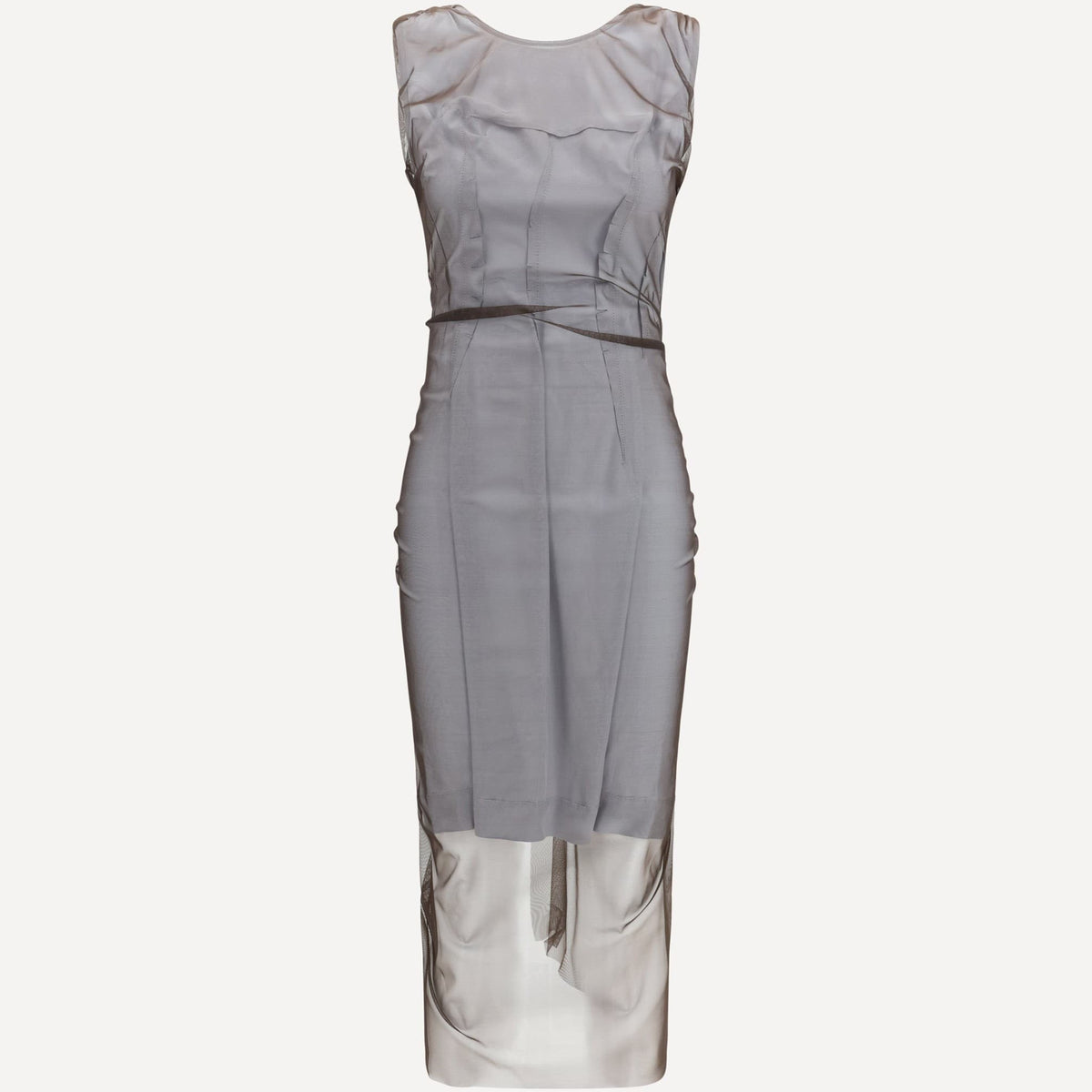 Maison Margiela, Sheer Dress, Woman, Brown, Size: 42 Maison Margiela, Sheer Dress, Woman, Brown, Size: 42