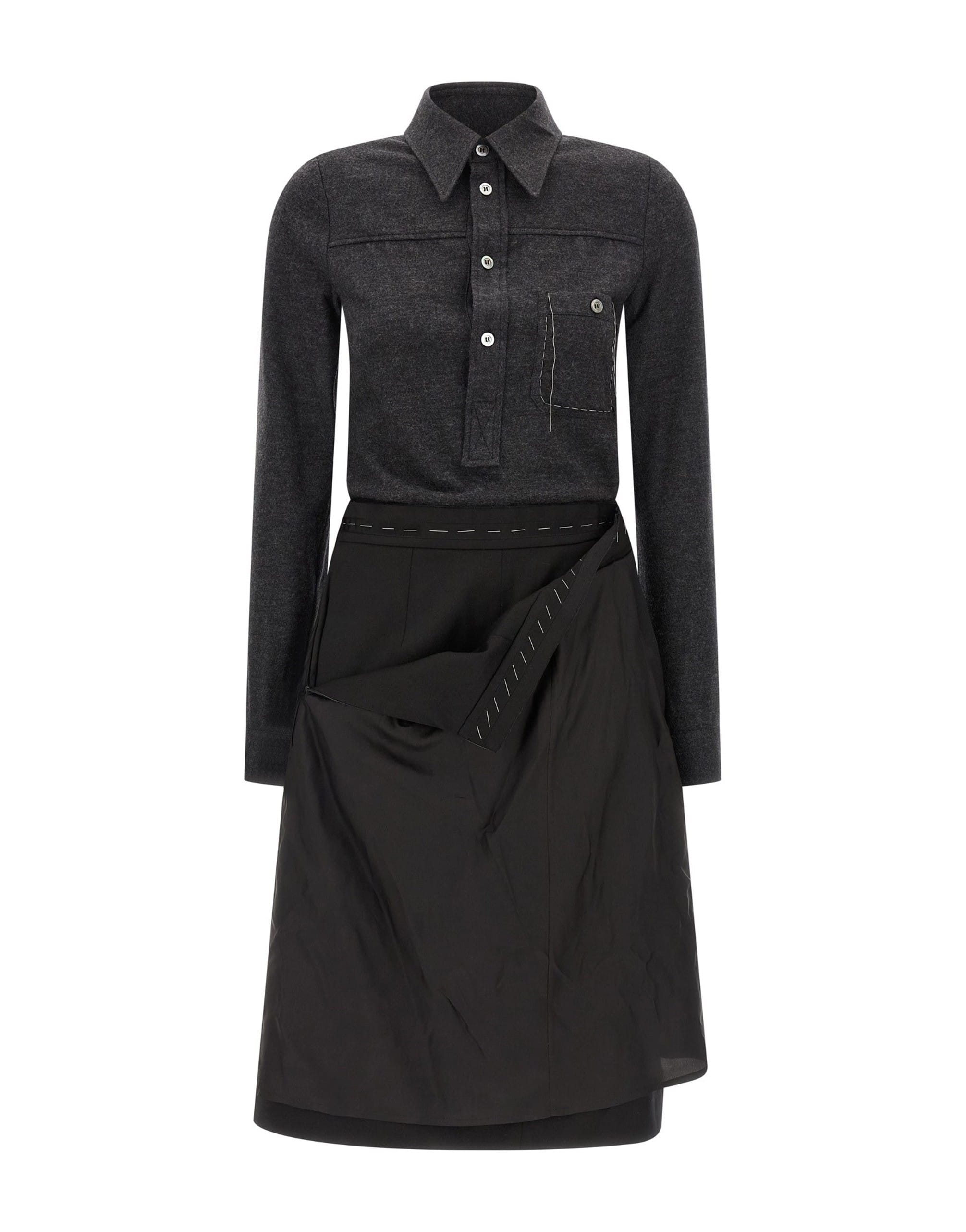Maison Margiela Maison Margiela Shirt Midi Dress