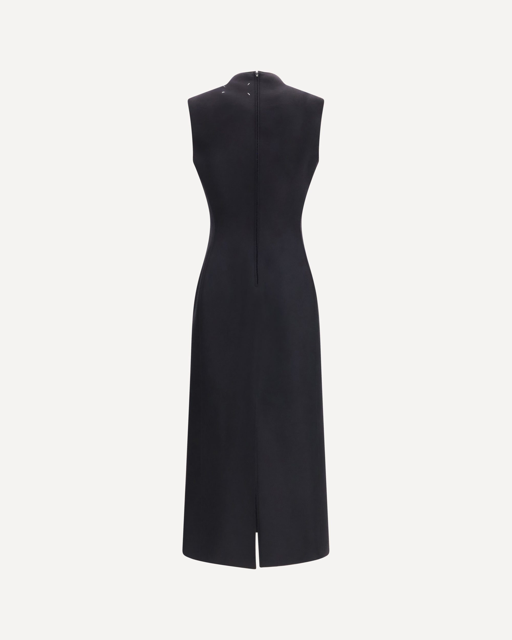 Maison Margiela Sleeveless Virgin Wool Midi Dress | Sendegaro