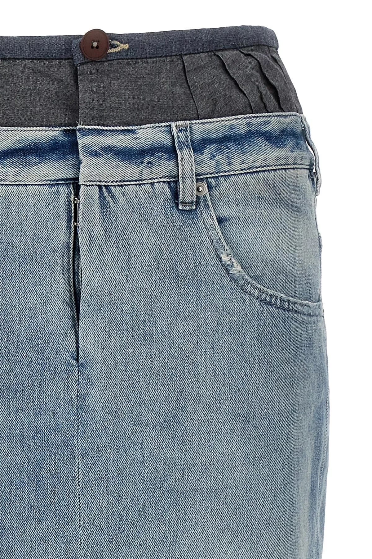 Maison Margiela Maison Margiela Slits Denim Skirt