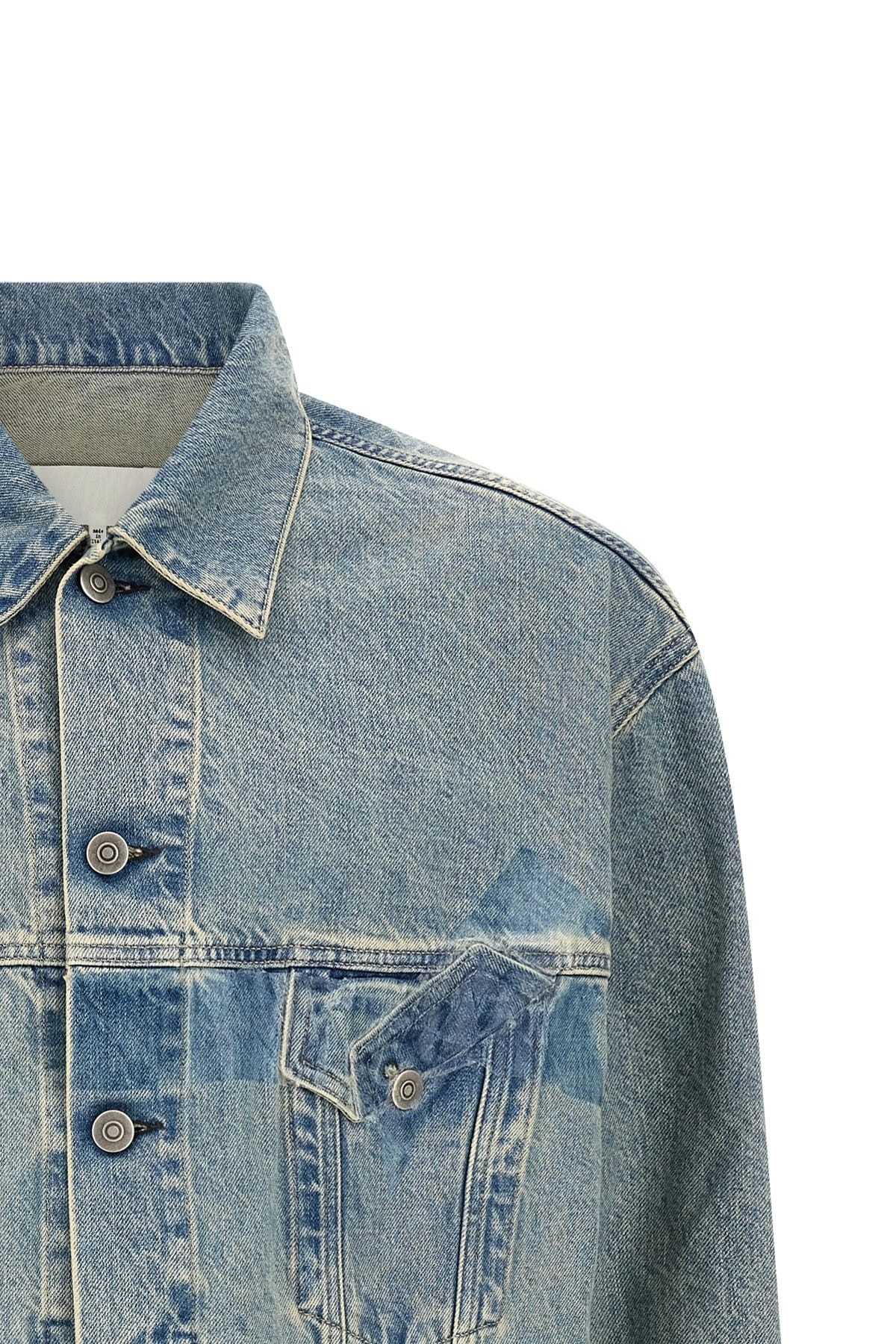 Maison Margiela Maison Margiela Stone-Washed Taped Denim Jacket