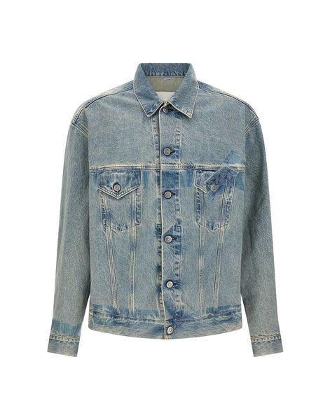 Maison Margiela ストーンウォッシュ加工テープデニムジャケット