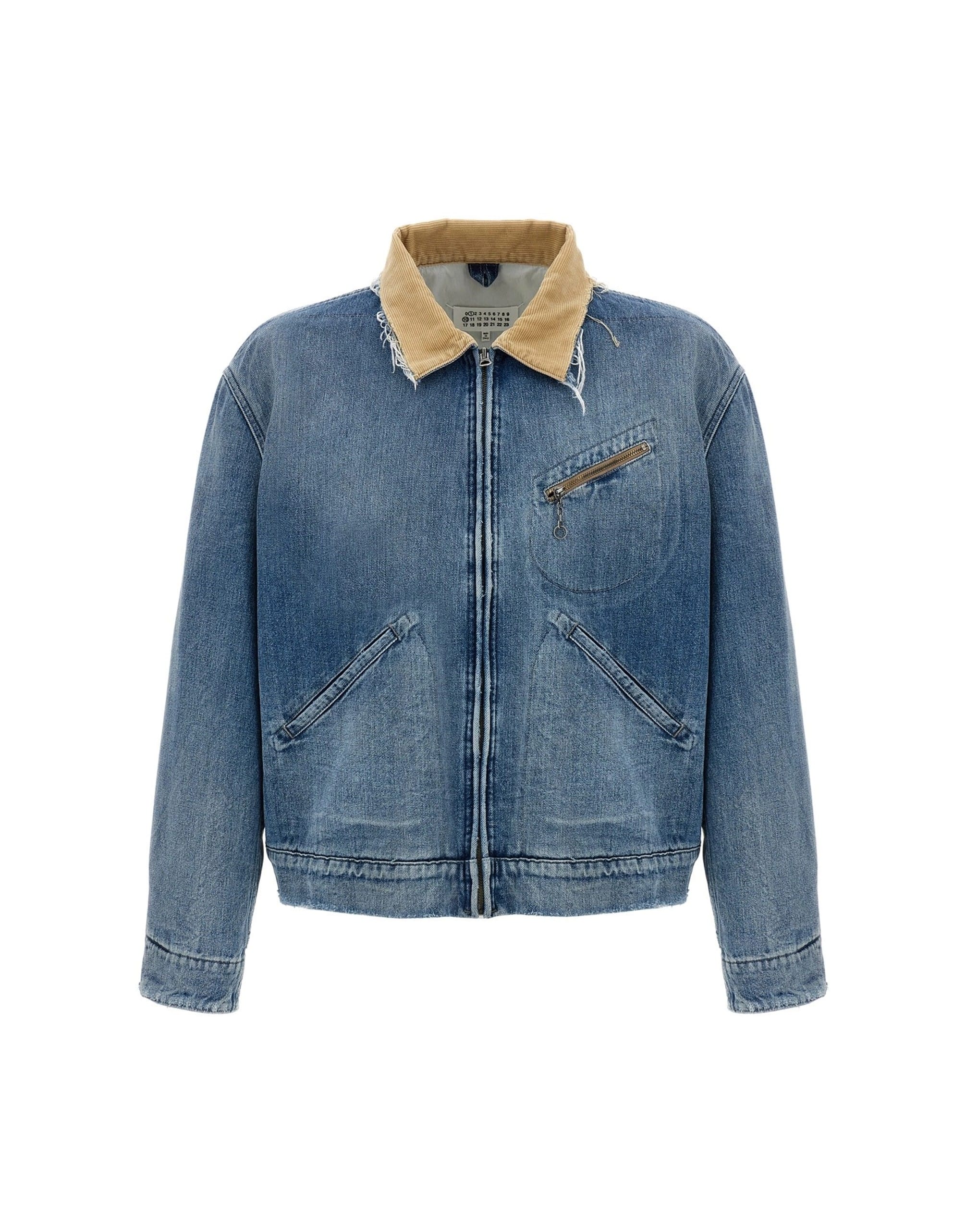 Maison Margiela Maison Margiela Stonewashed Corduroy Collar Denim Jacket