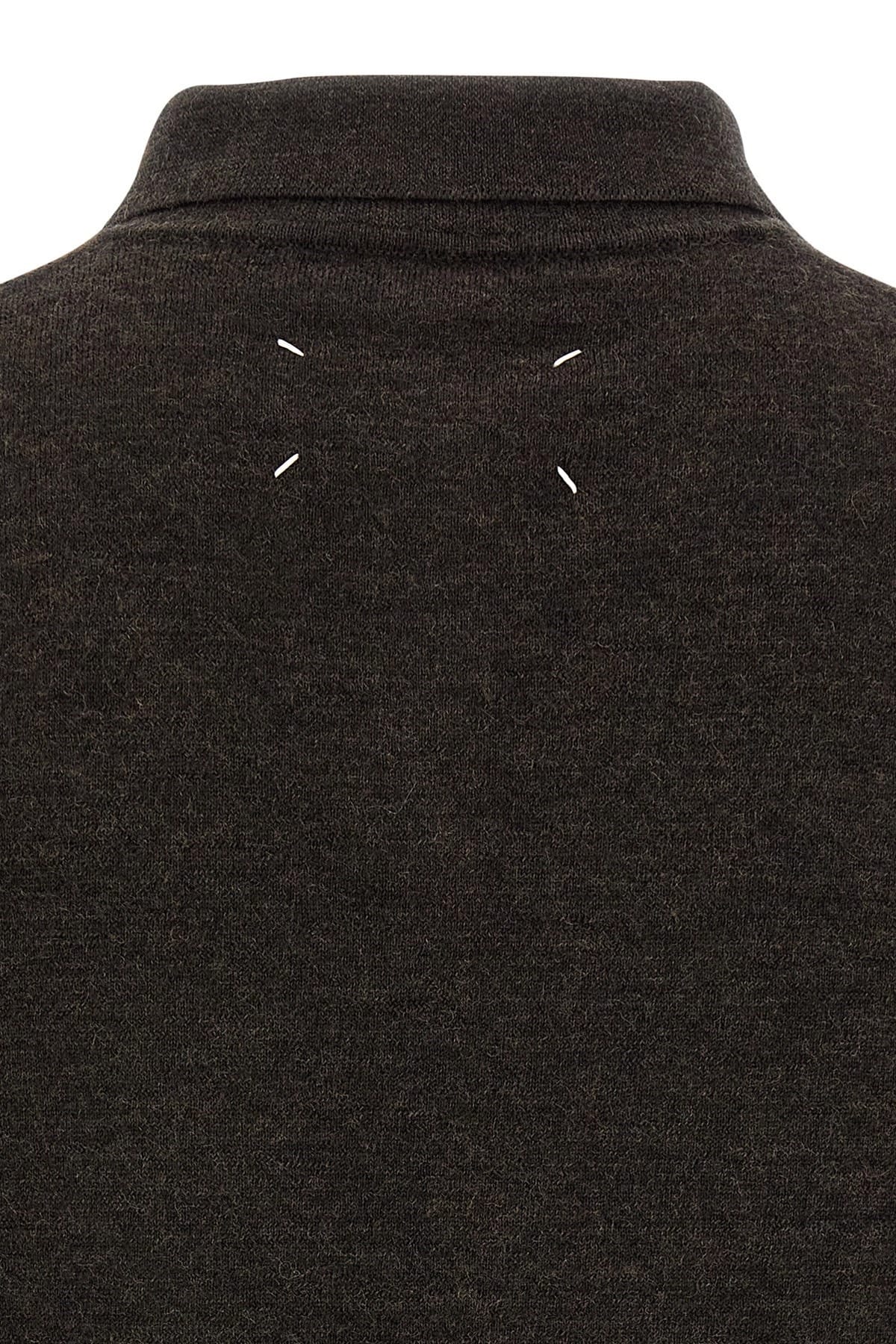 Maison Margiela Maison Margiela Suede Patch Polo Shirt