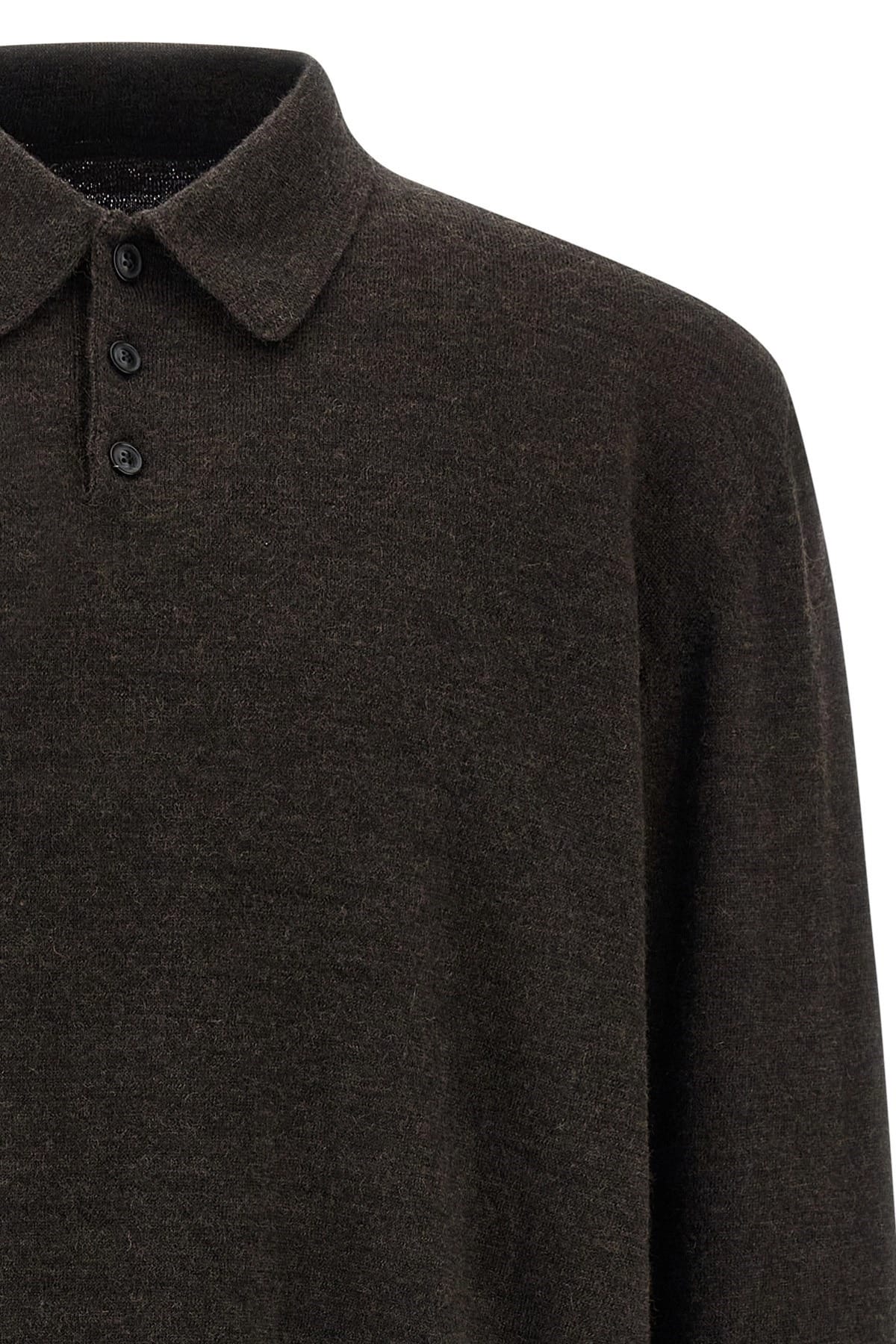 Maison Margiela Maison Margiela Suede Patch Polo Shirt