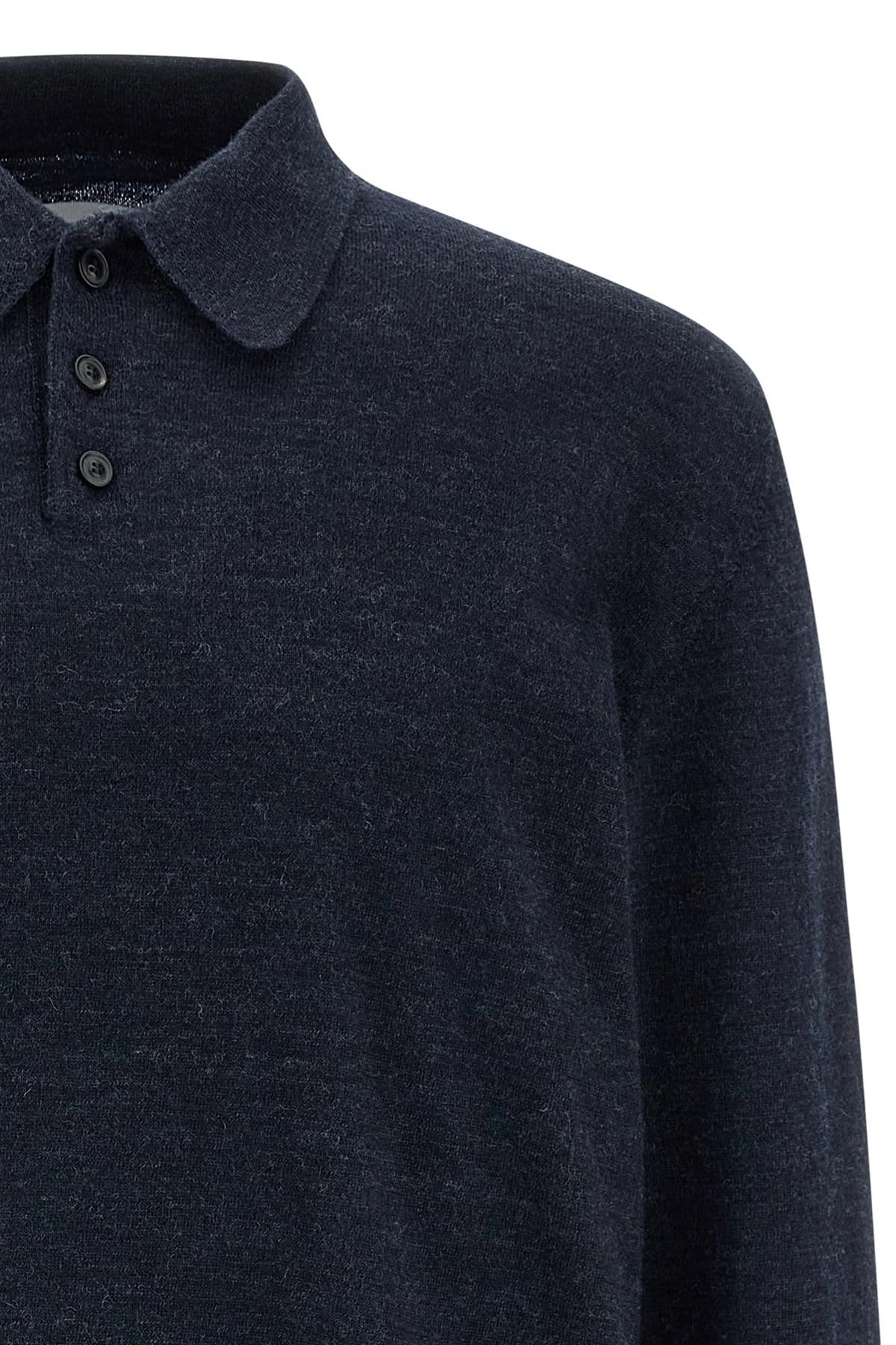 Maison Margiela Maison Margiela Suede Patch Polo Shirt