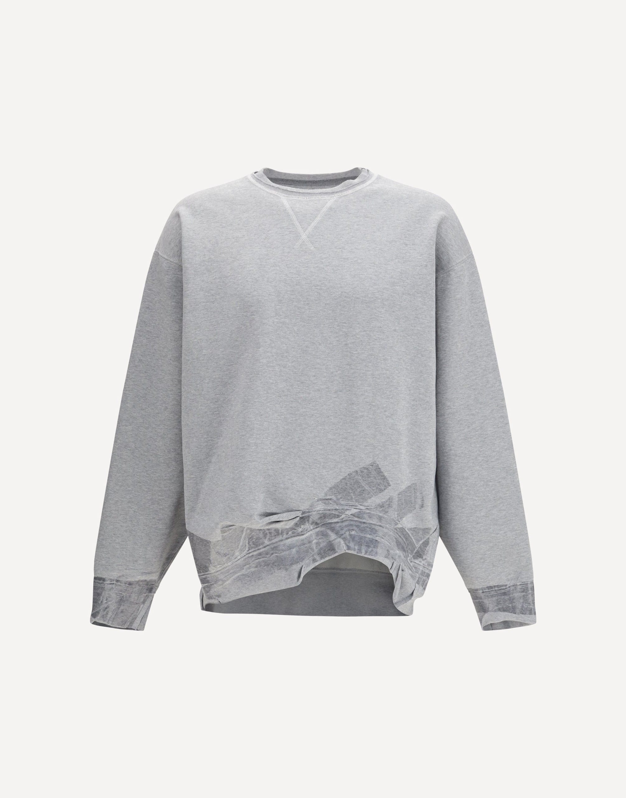 Maison Margiela Taped Jersey Sweatshirt Four Stitches | Sendegaro KR