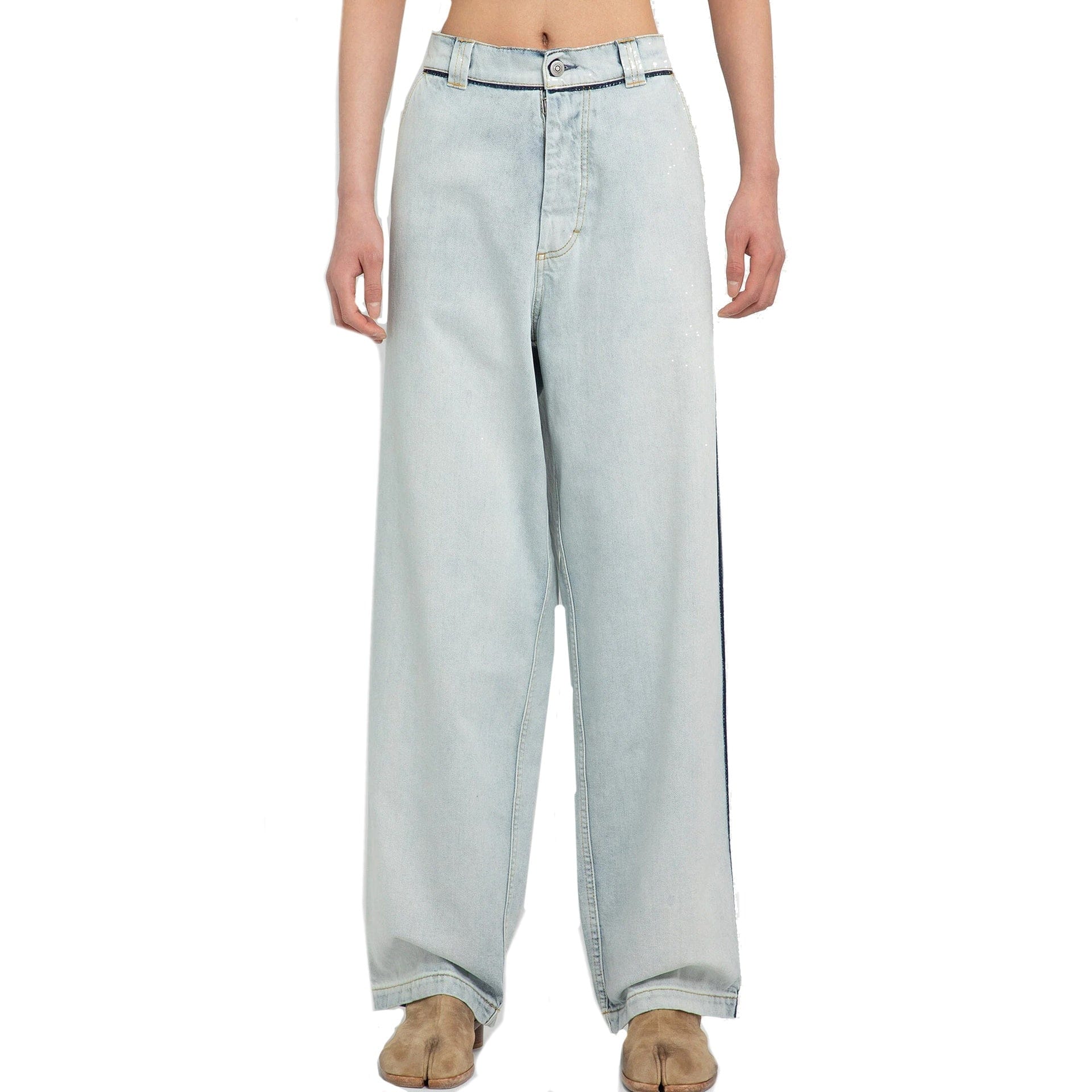 Maison Margiela Wide Leg Denim Jeans | Sendegaro