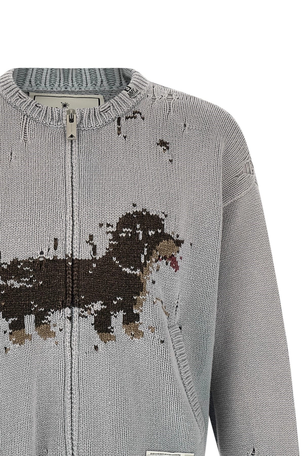 Maison Mihara Yasuhiro Maison Mihara Yasuhiro Dog Jacquard Knit Cardigan
