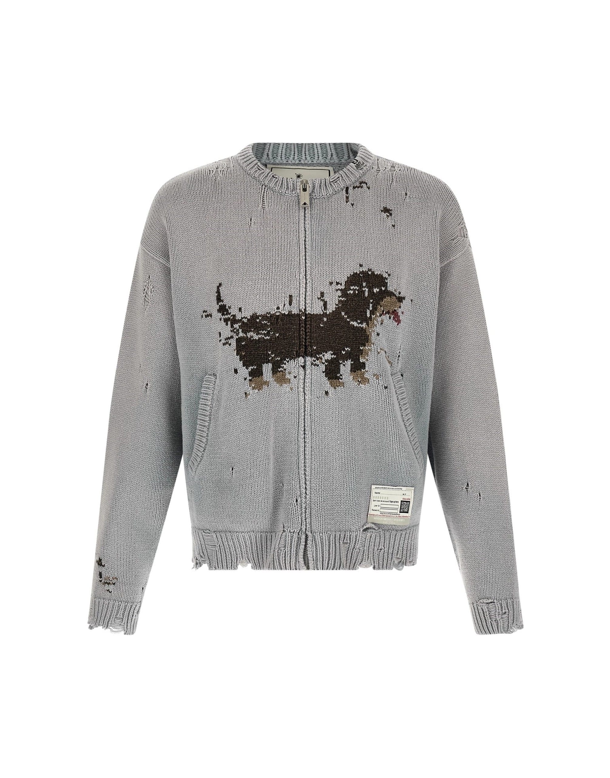 Maison Mihara Yasuhiro Maison Mihara Yasuhiro Dog Jacquard Knit Cardigan