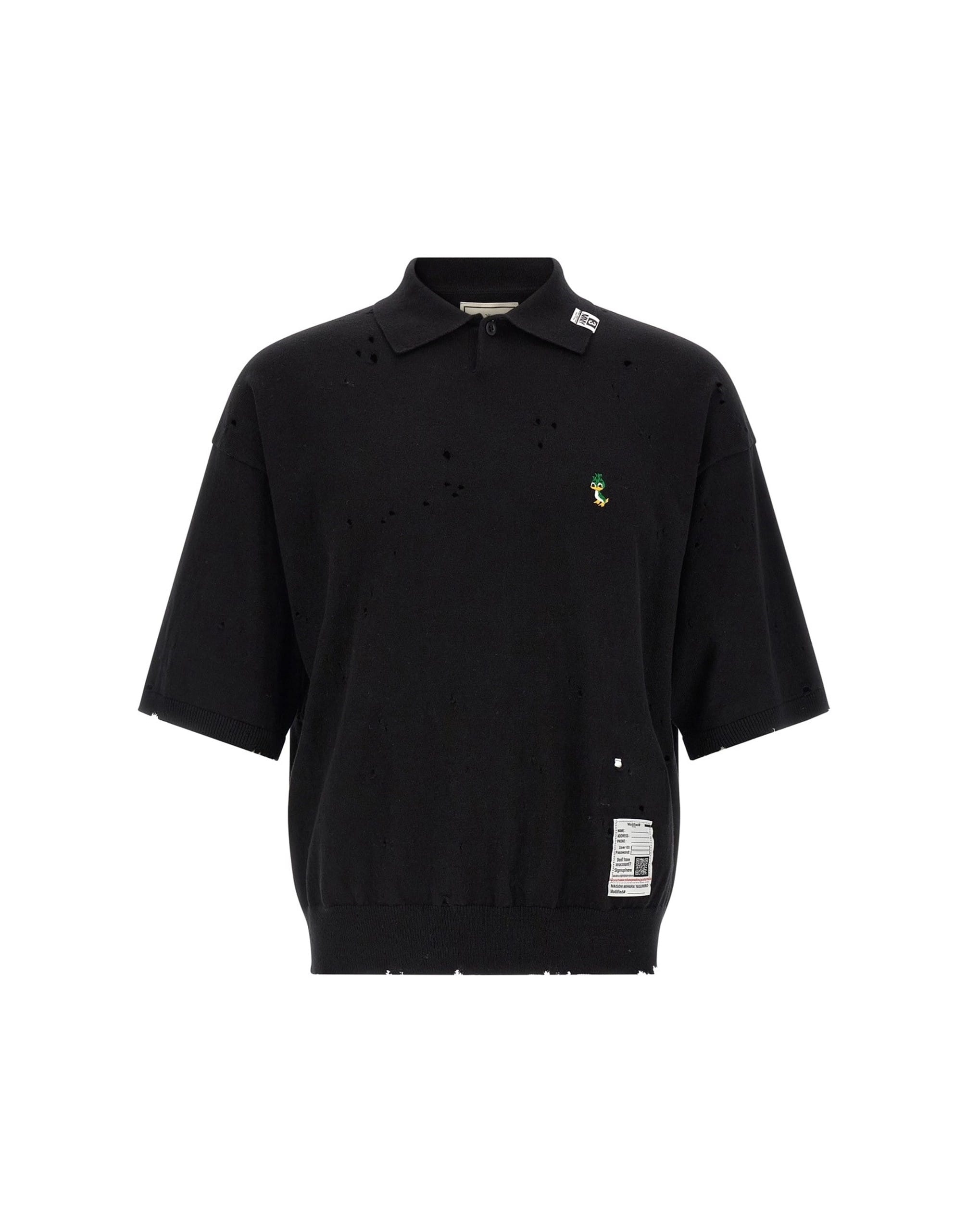Maison Mihara Yasuhiro Maison Mihara Yasuhiro Embroidery Cotton Polo Shirt