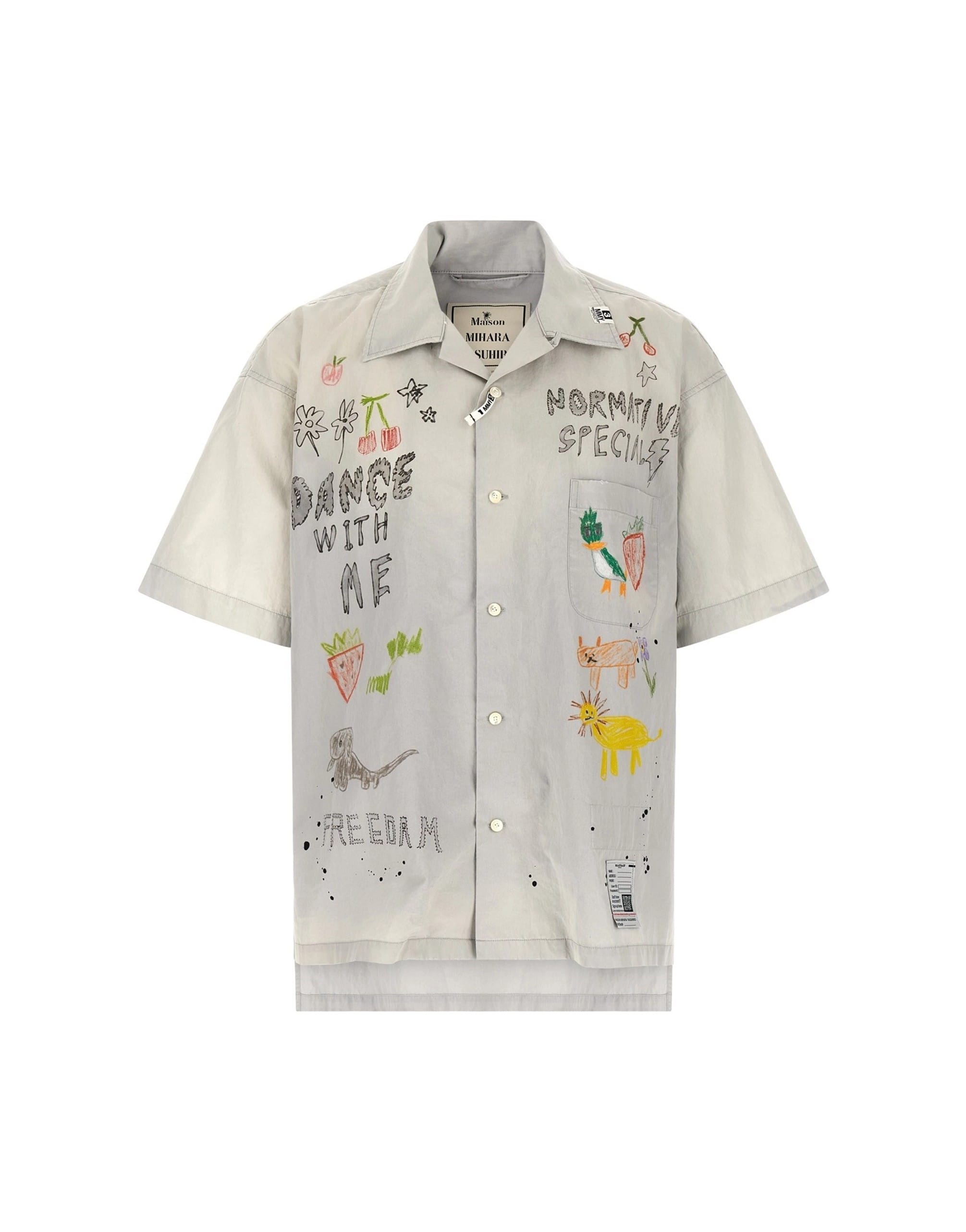 Maison Mihara Yasuhiro Maison Mihara Yasuhiro Graffiti Print Shirt