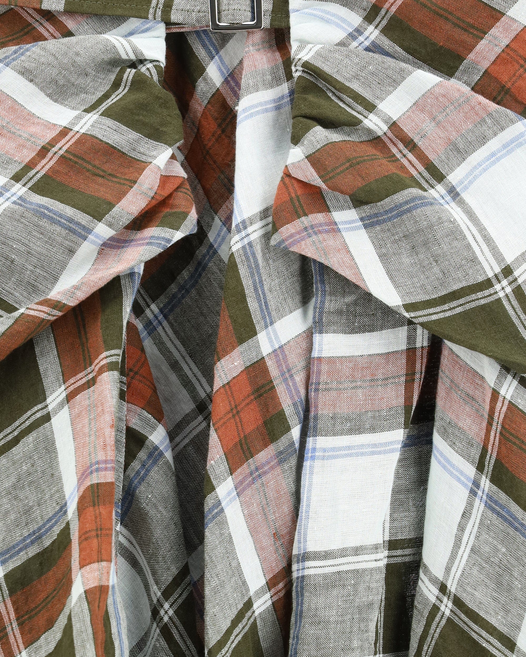 MARBELL Vivienne Checked Midi Skirt
