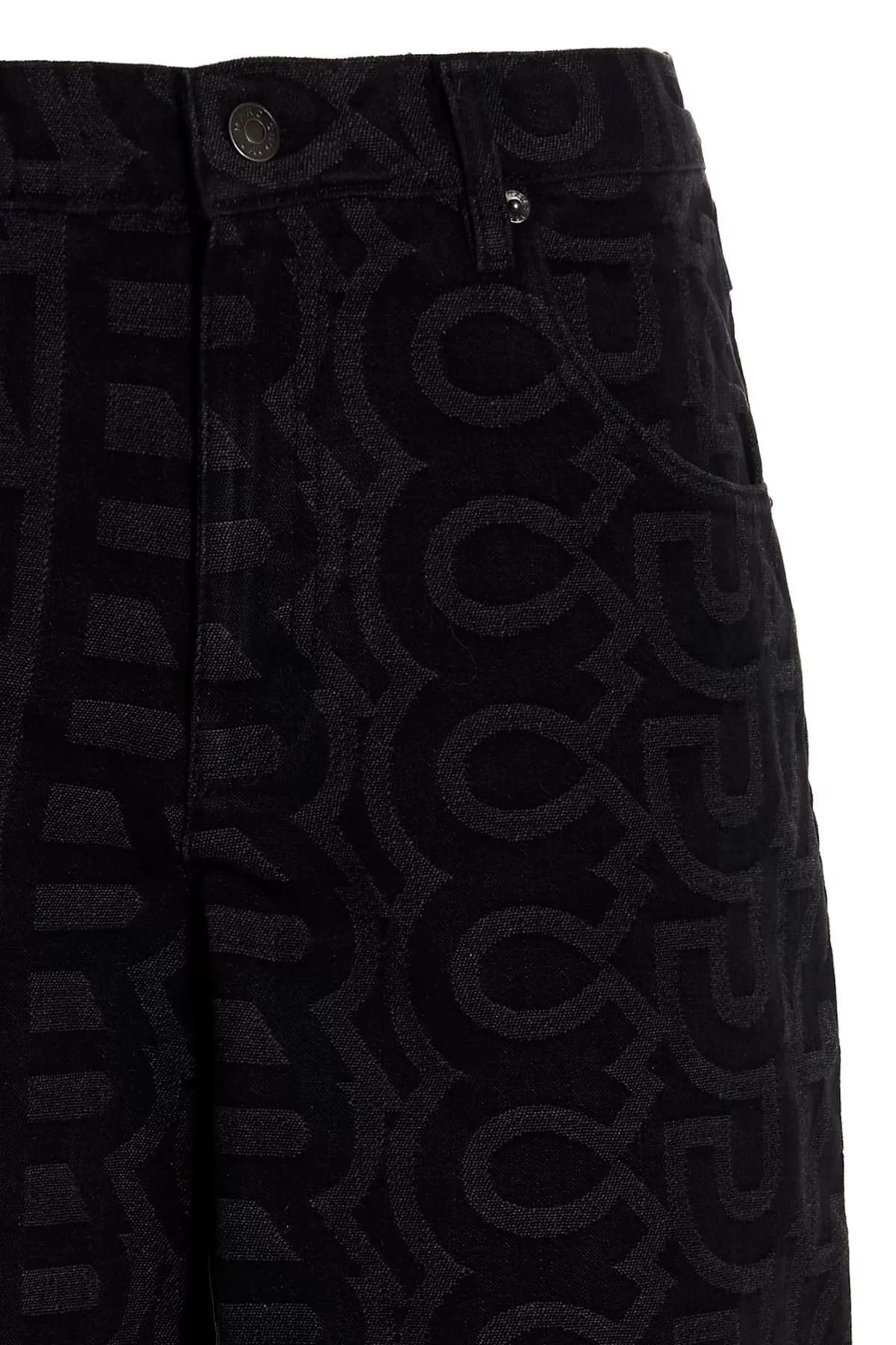 Marc Jacobs Marc Jacobs Black Monogram Jeans