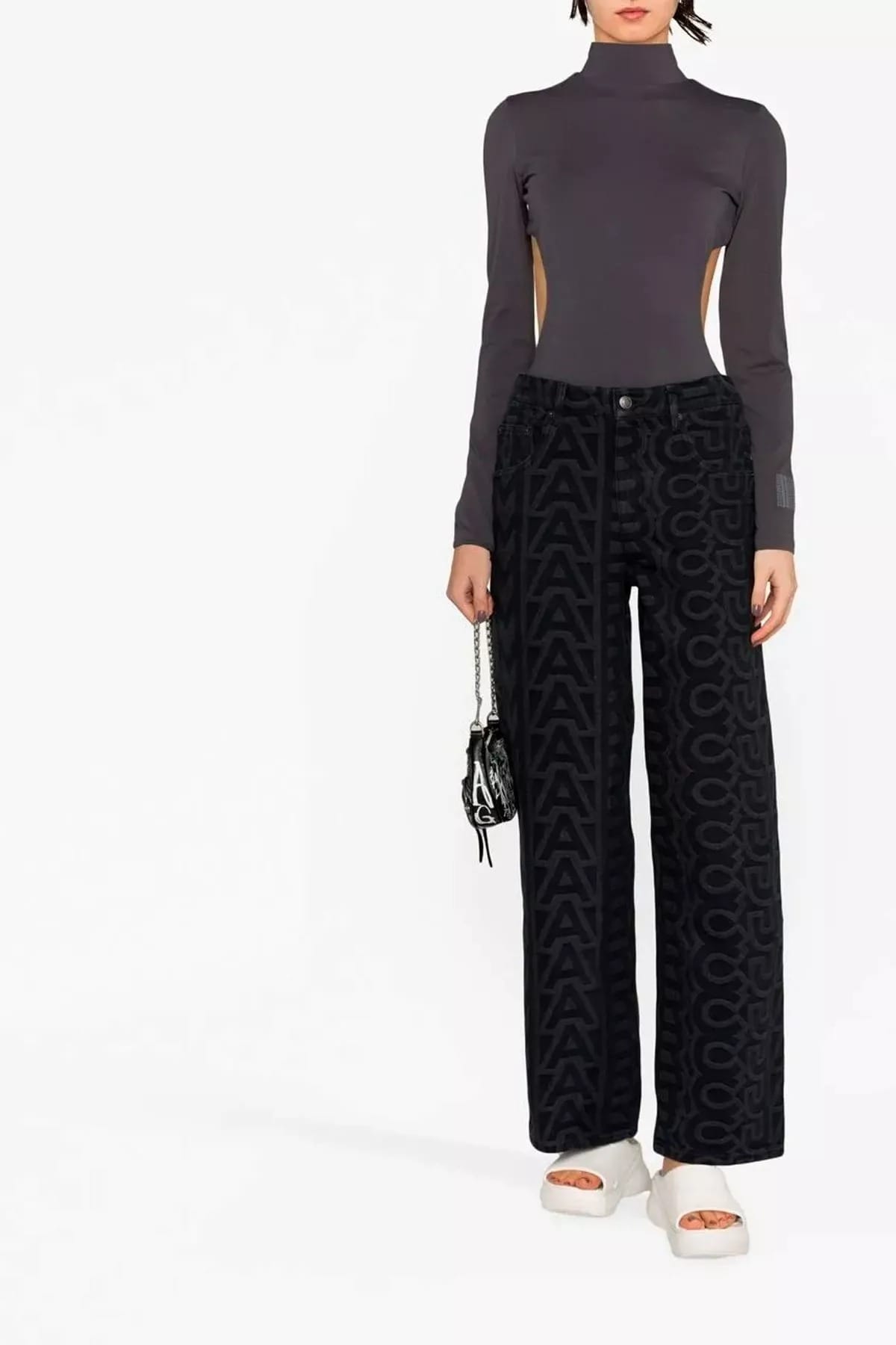 Marc Jacobs Marc Jacobs Black Monogram Jeans