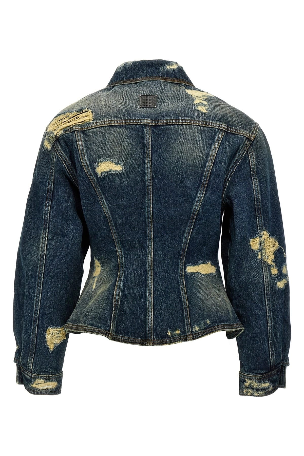 Marc Jacobs Marc Jacobs Rip And Repair Fluted Denim Jacket