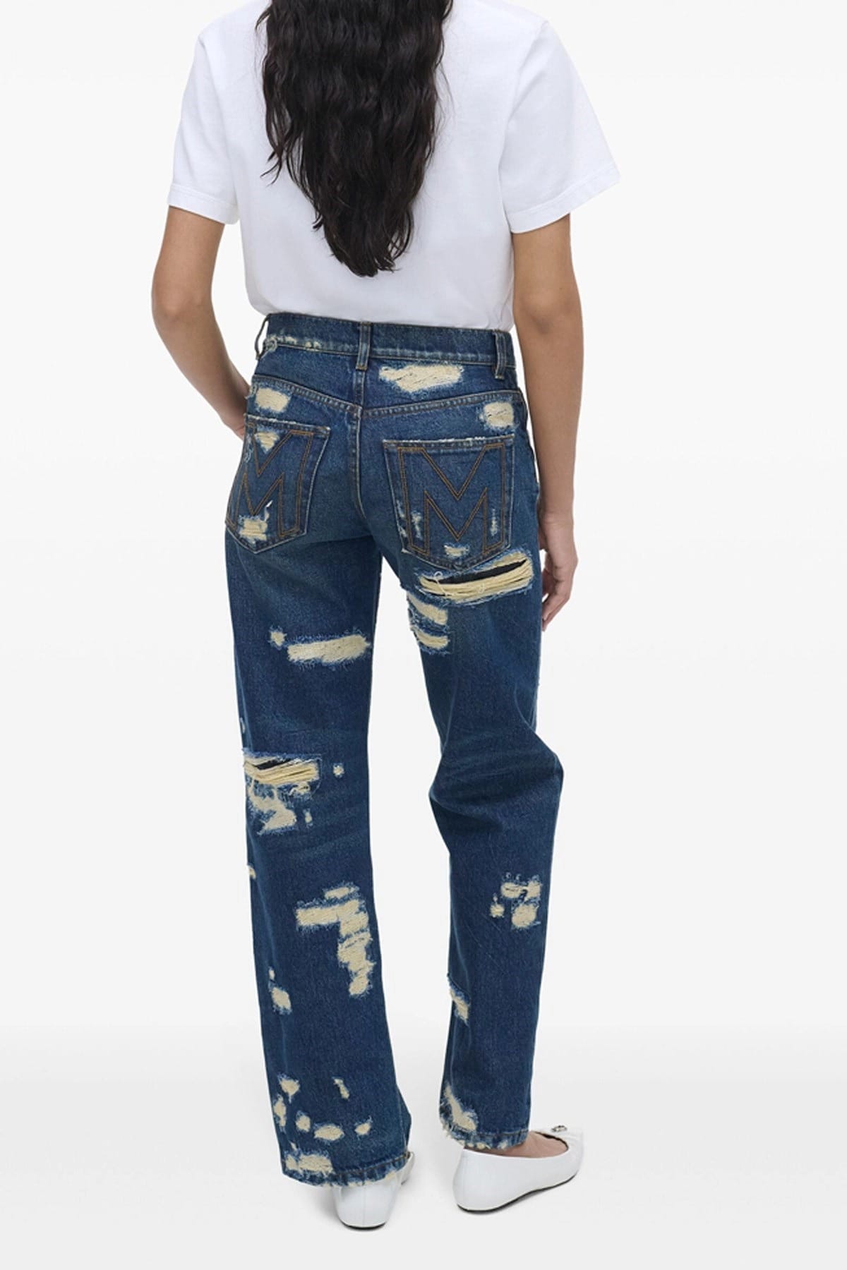 Marc Jacobs Marc Jacobs Rip And Repair Straight Jean