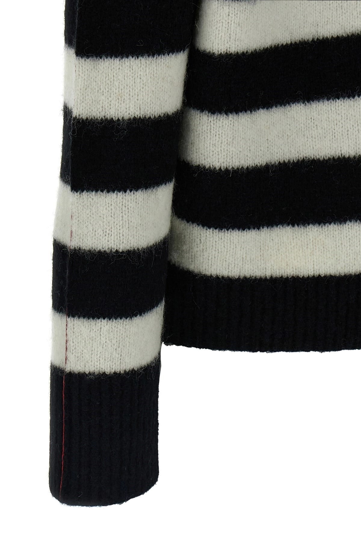 Marc Jacobs Marc Jacobs Striped Logo-Embroidered Sweater
