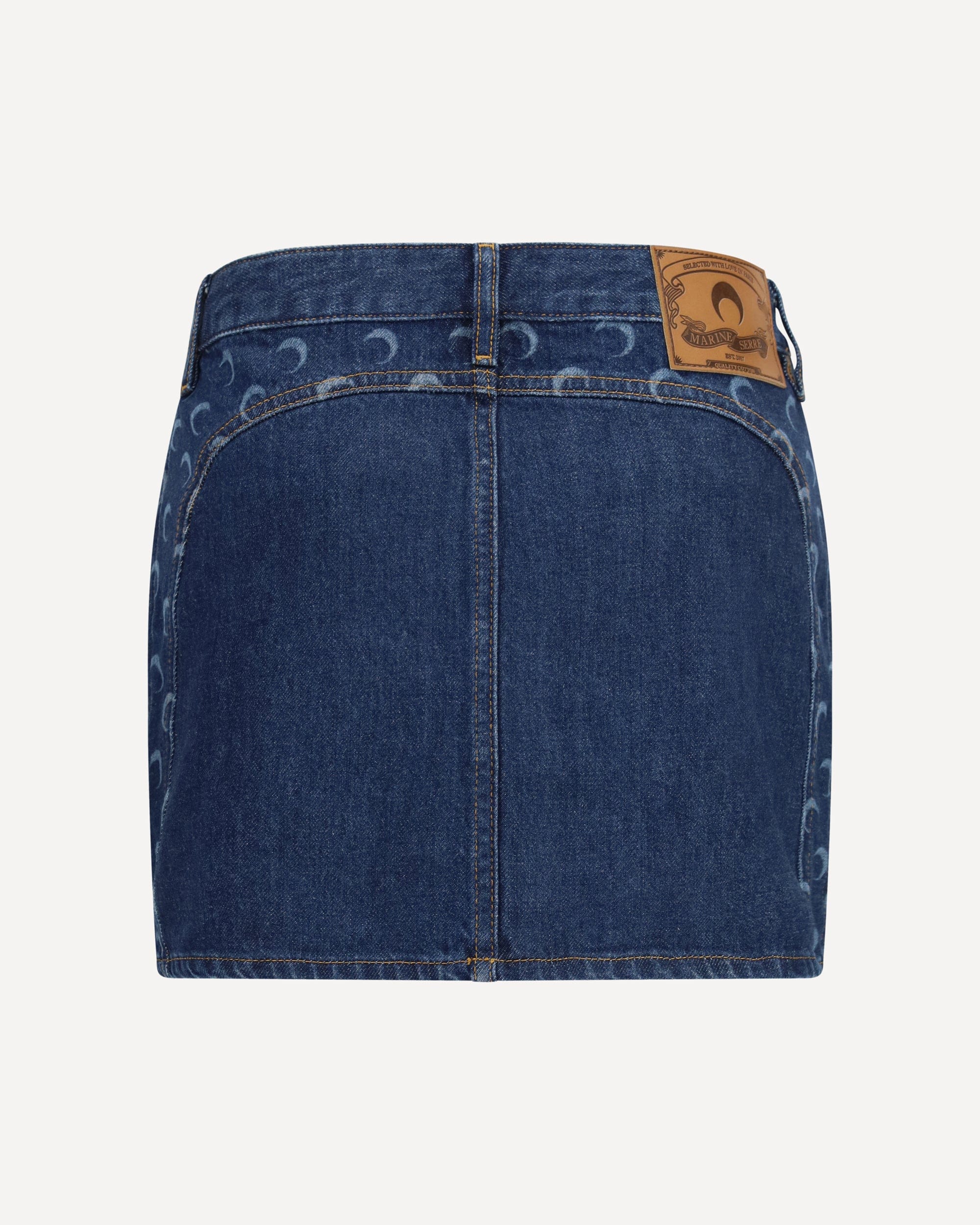 Marine Serre Double Front Zipped Mini Skirt | Sendegaro