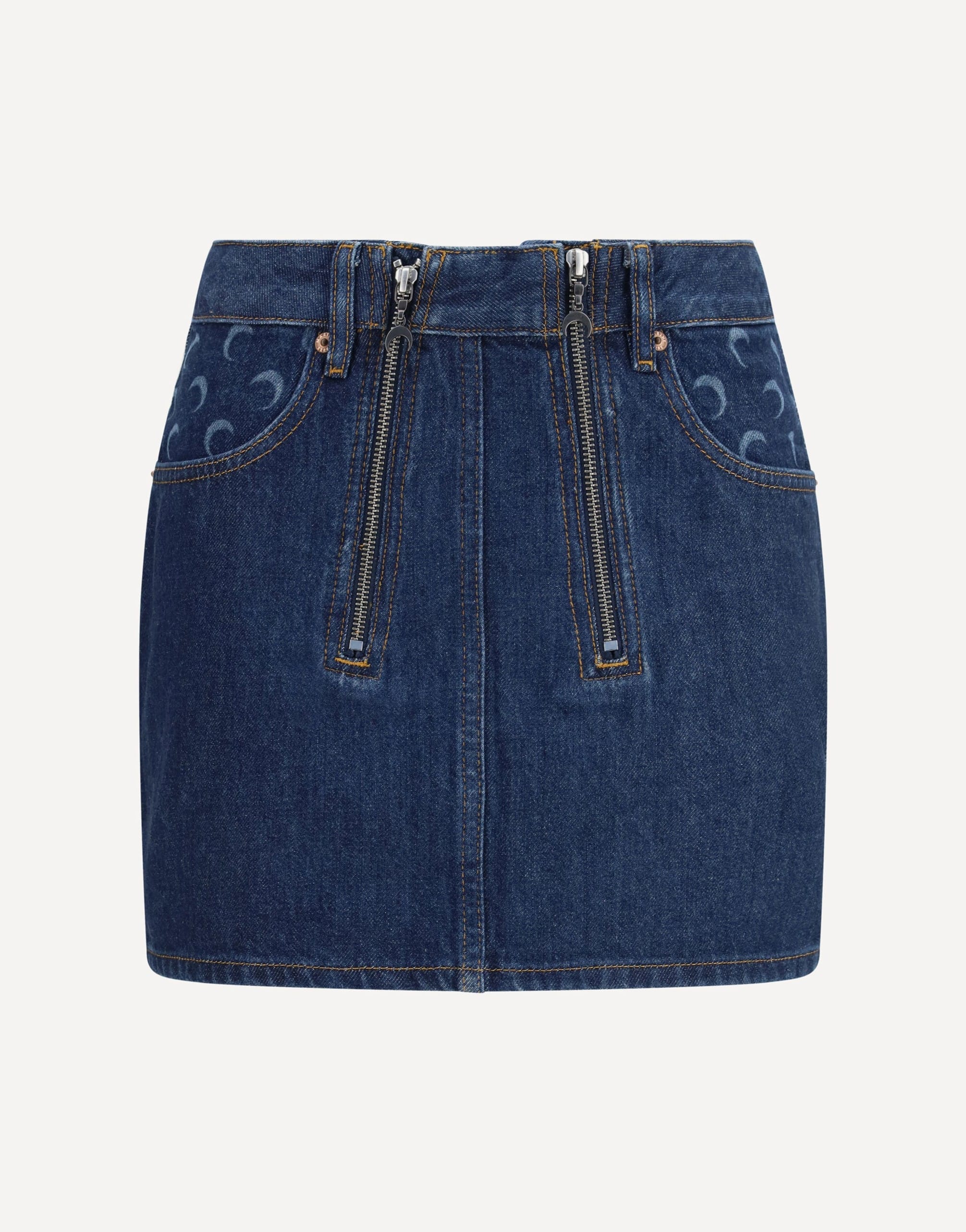 Marine Serre Double Front Zipped Mini Skirt | Sendegaro Marine Serre Double Front Zipped Mini Skirt | Sendegaro