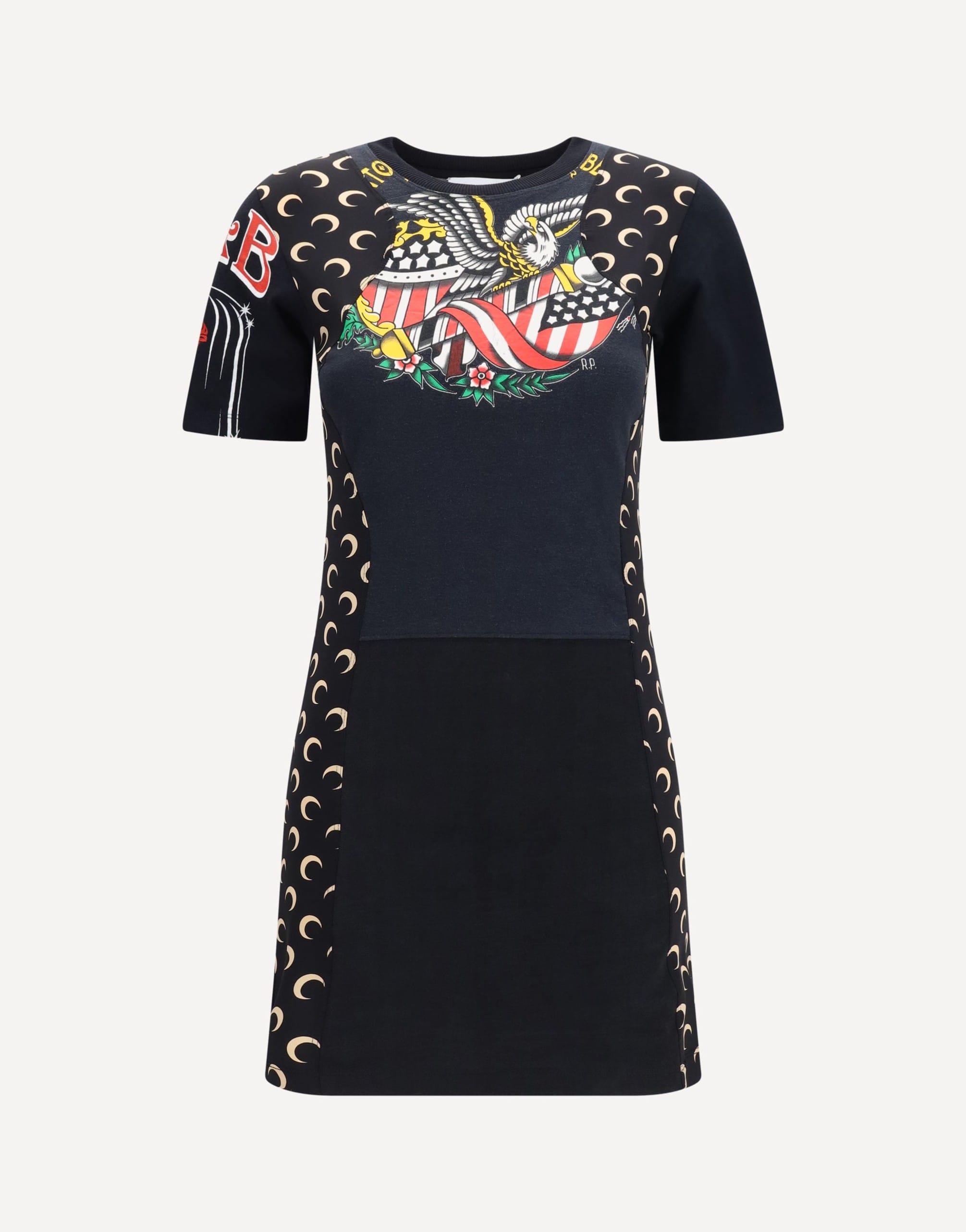 Marine Serre Marine Serre Fitted Recycled Jersey Dress