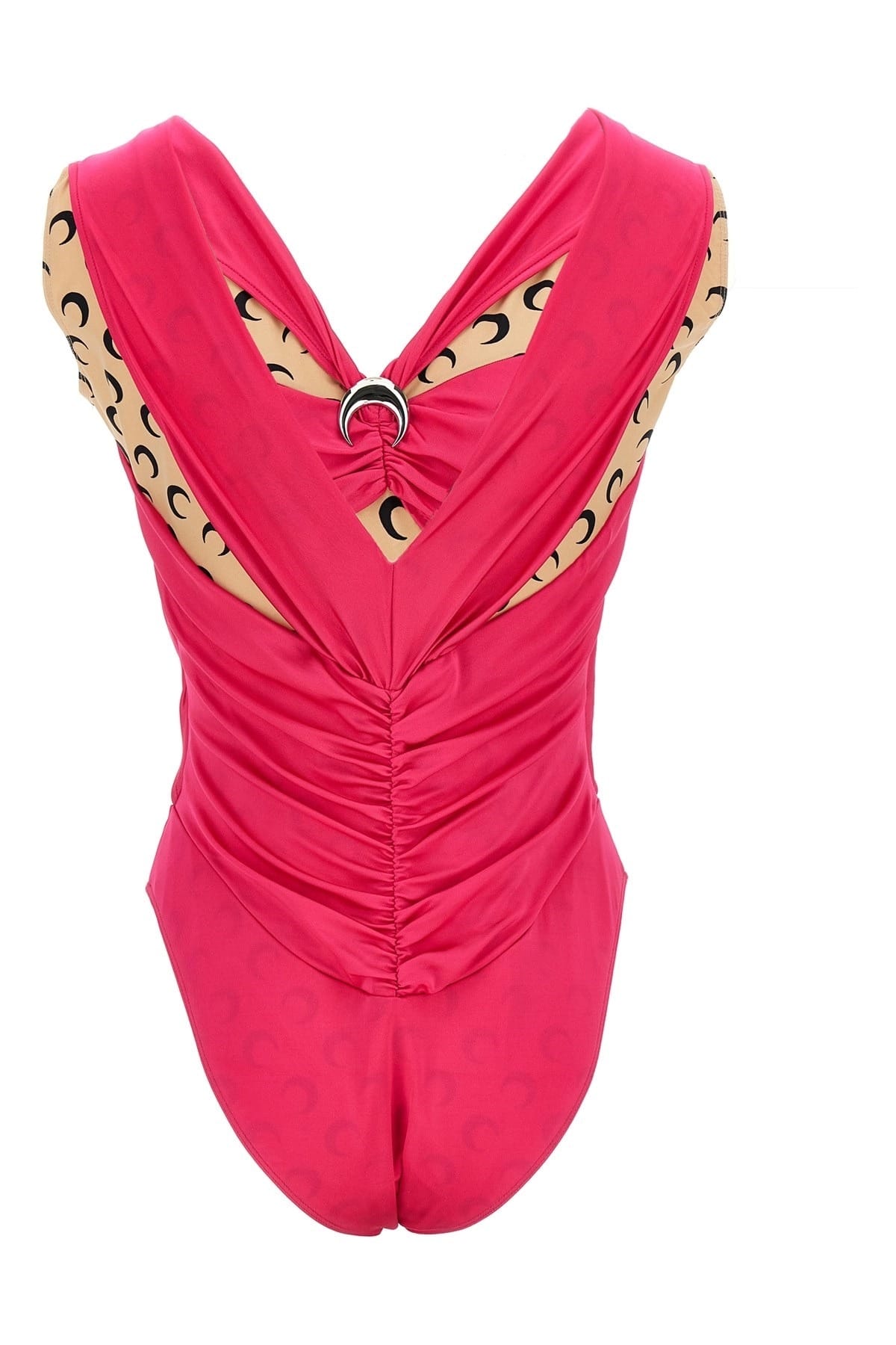 Marine Serre Marine Serre Logo Patchwork Bodysuit