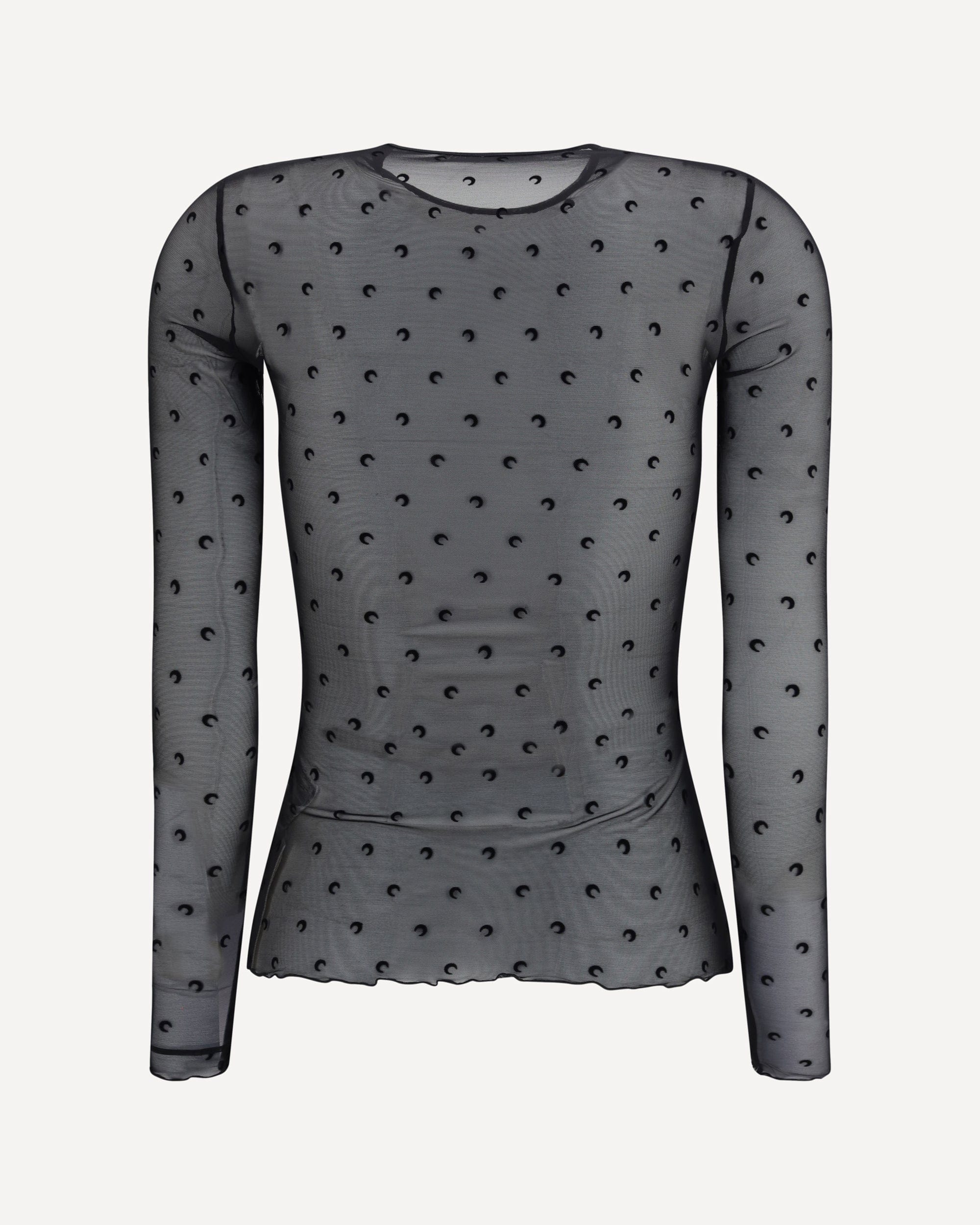 MARINESERRE Moon Top Long Sleeveムーン トップス Marine Serre Long-Sleeve Moon Print Top | Sendegaro JP