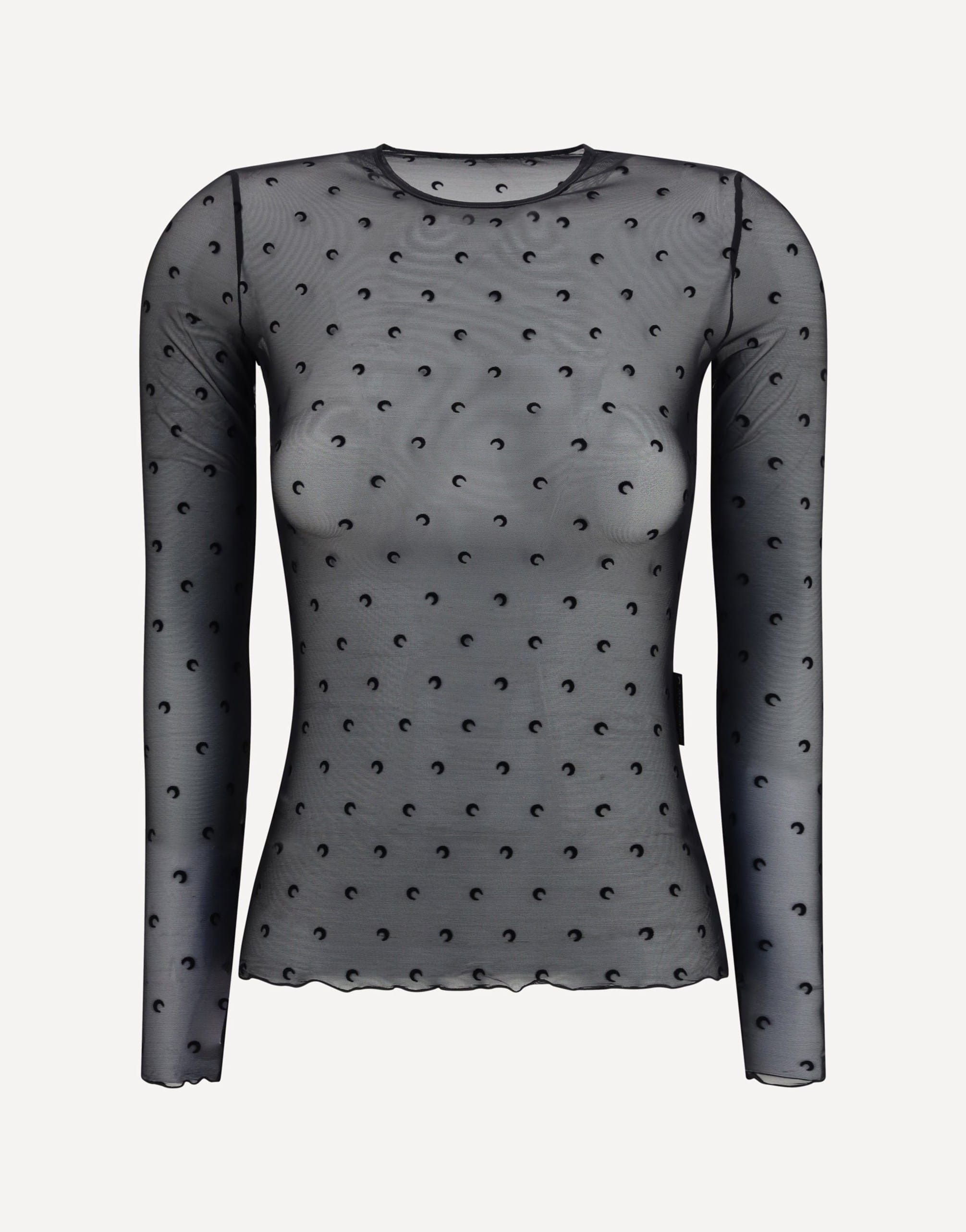 MARINE SERRE ベアトップ　新品 Marine Serre Long-Sleeve Moon Print Top | Sendegaro JP